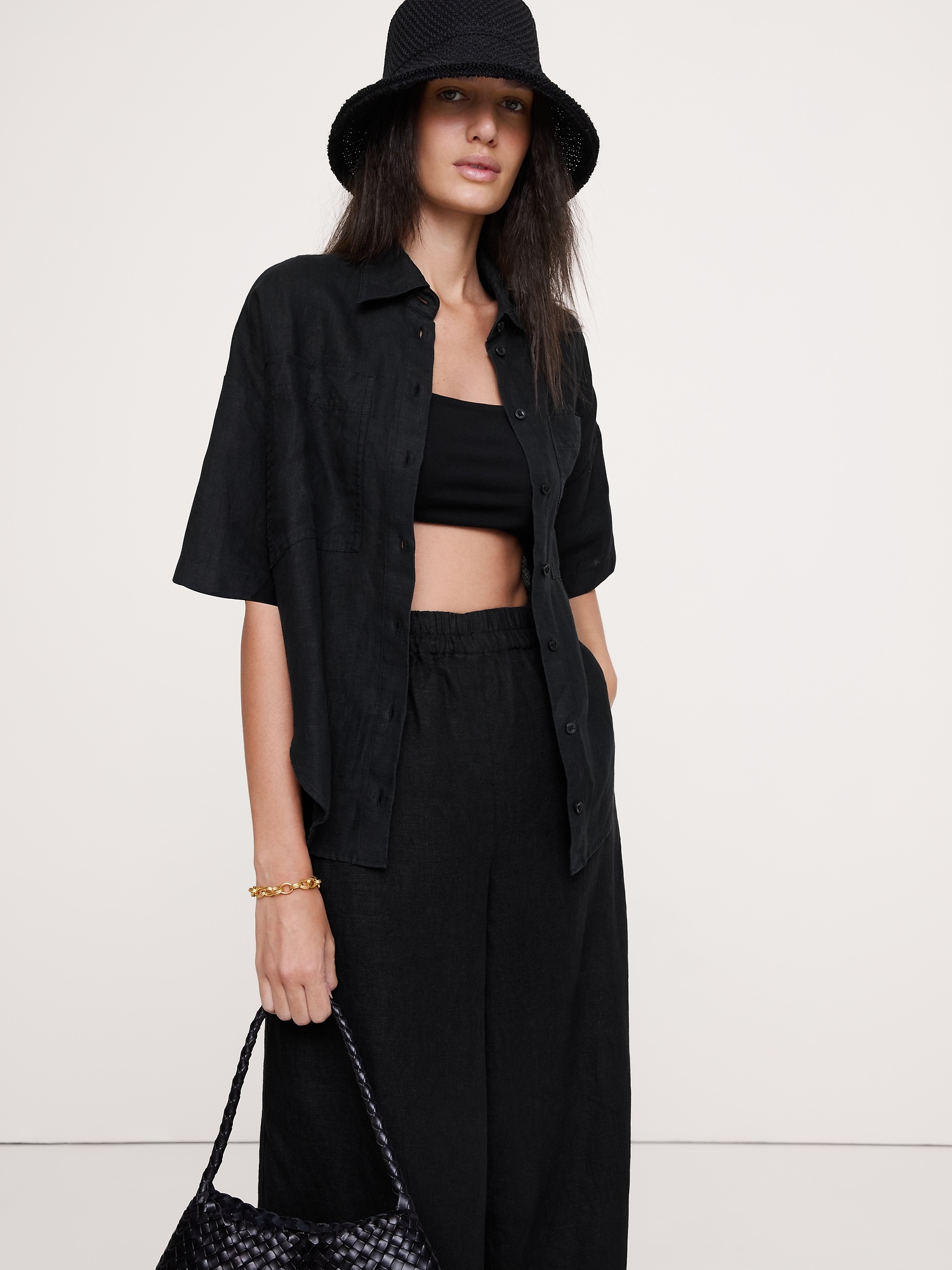 Image number 1 showing, Linen Short-Sleeve Shirt