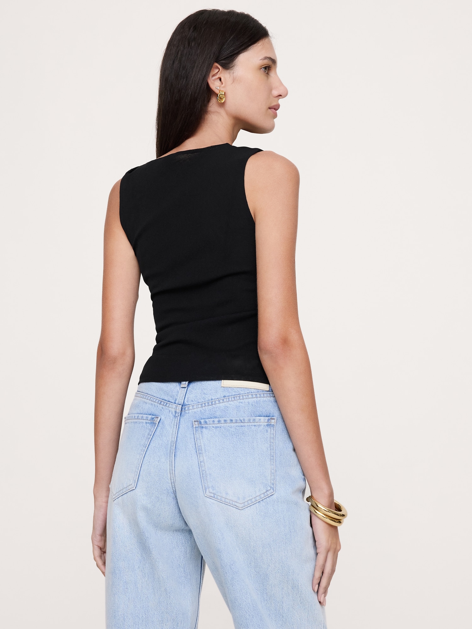 Image number 2 showing, Mesh Twisted-Shoulder Top