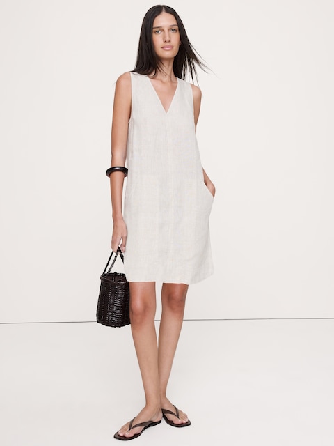 ROBE DROITE EN LIN