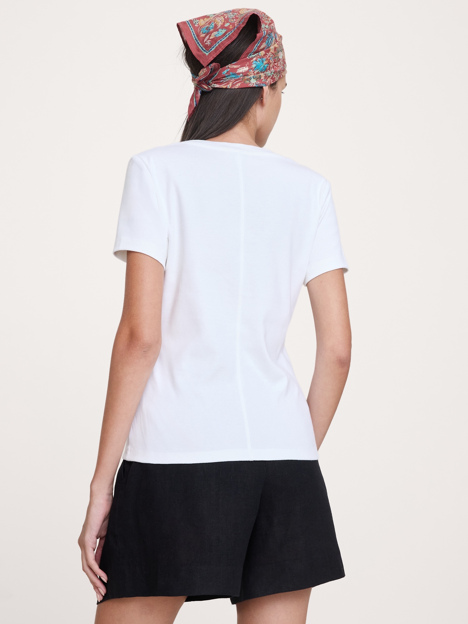 Image number 2 showing, Minimalist Cotton Scoop-Neck T-Shirt