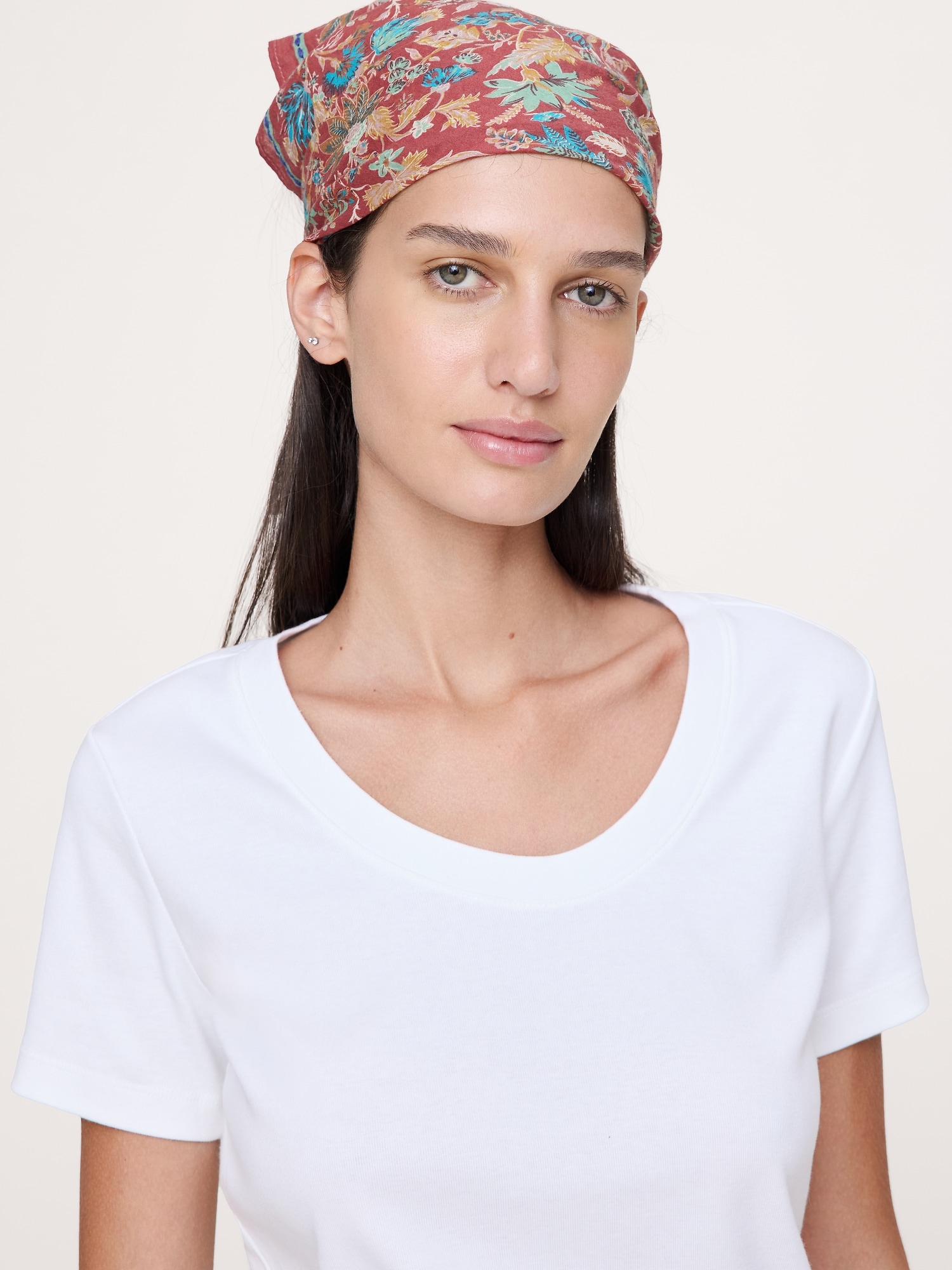 Image number 3 showing, Minimalist Cotton Scoop-Neck T-Shirt