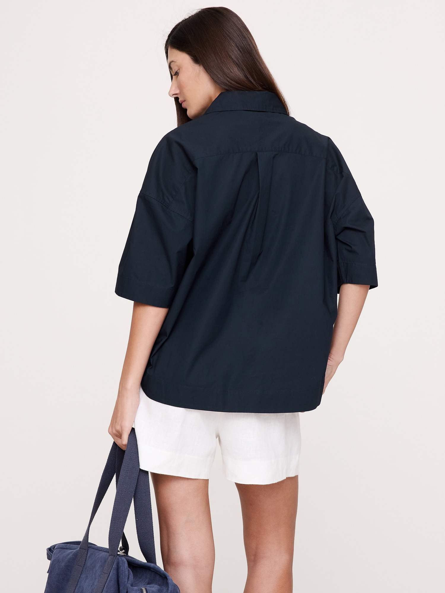 Image number 3 showing, Cotton Poplin Popover Tunic