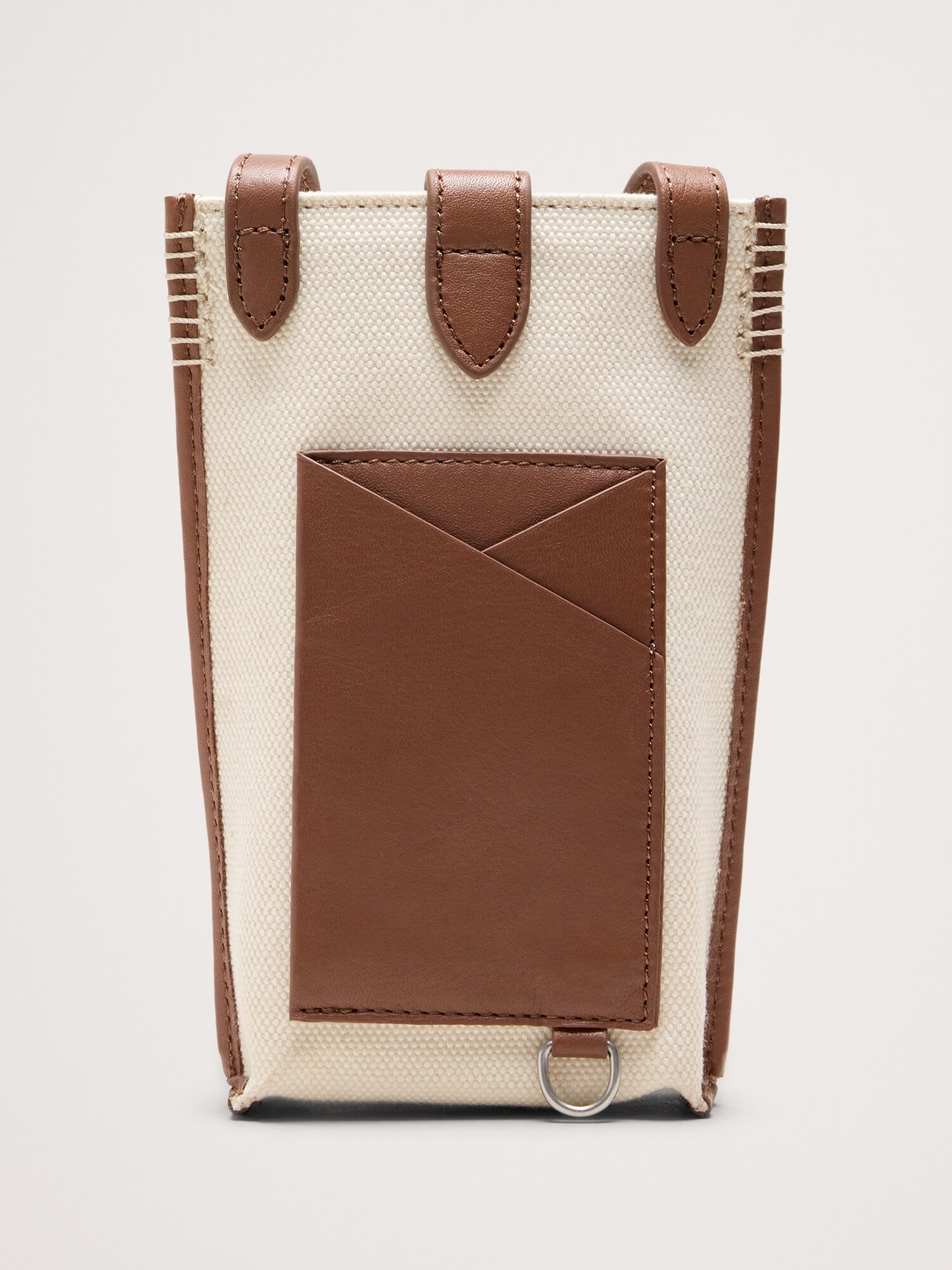 L'image numéro 4 présente Pochette à bandoulière en cuir italien