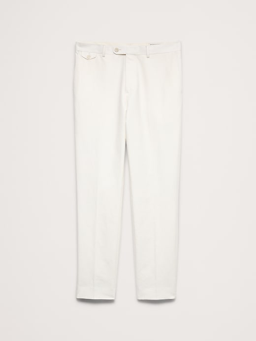 L'image numéro 5 présente Pantalon de complet en coton et lin d’Italie