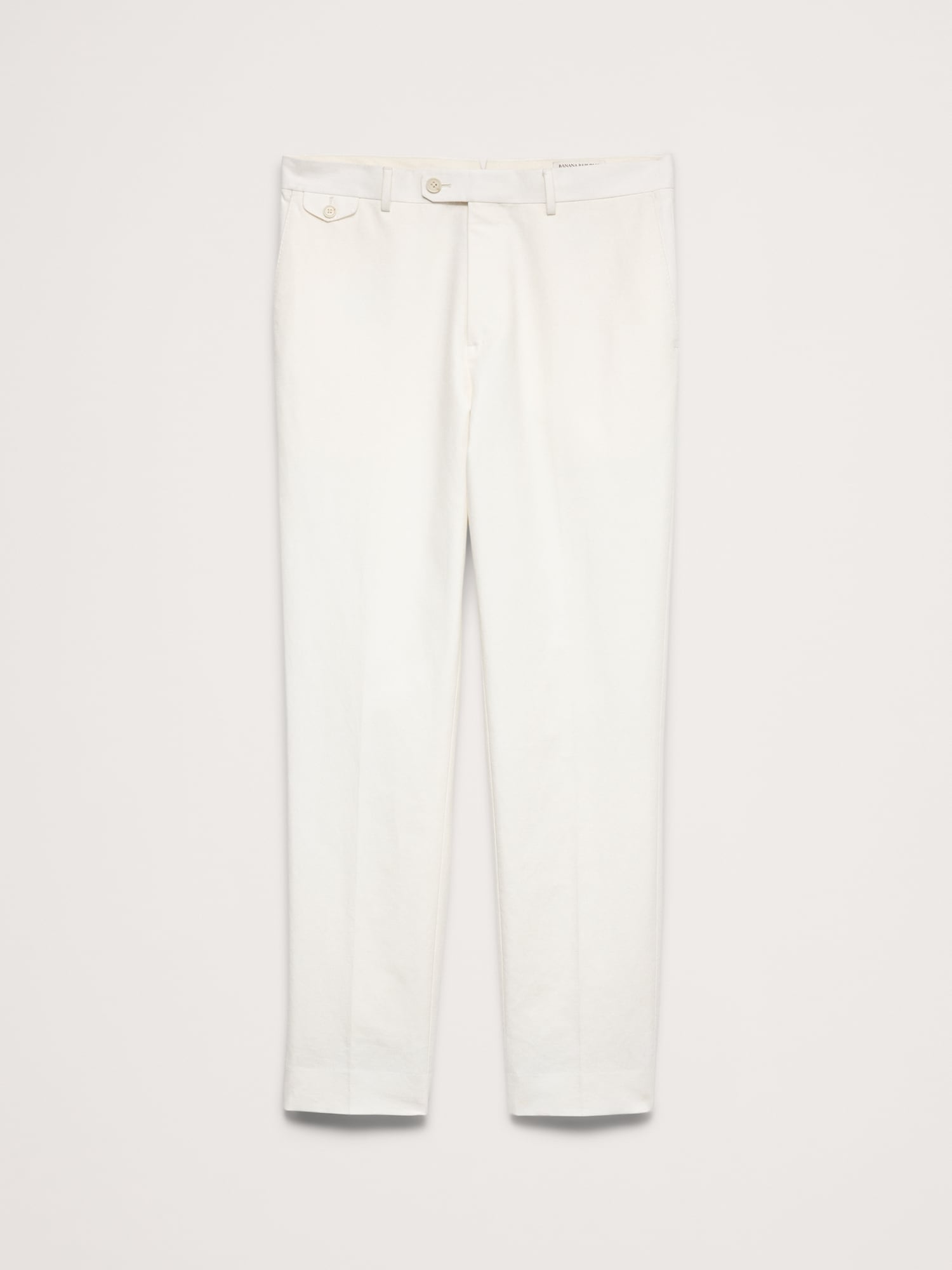 L'image numéro 5 présente Pantalon de complet en coton et lin d’Italie