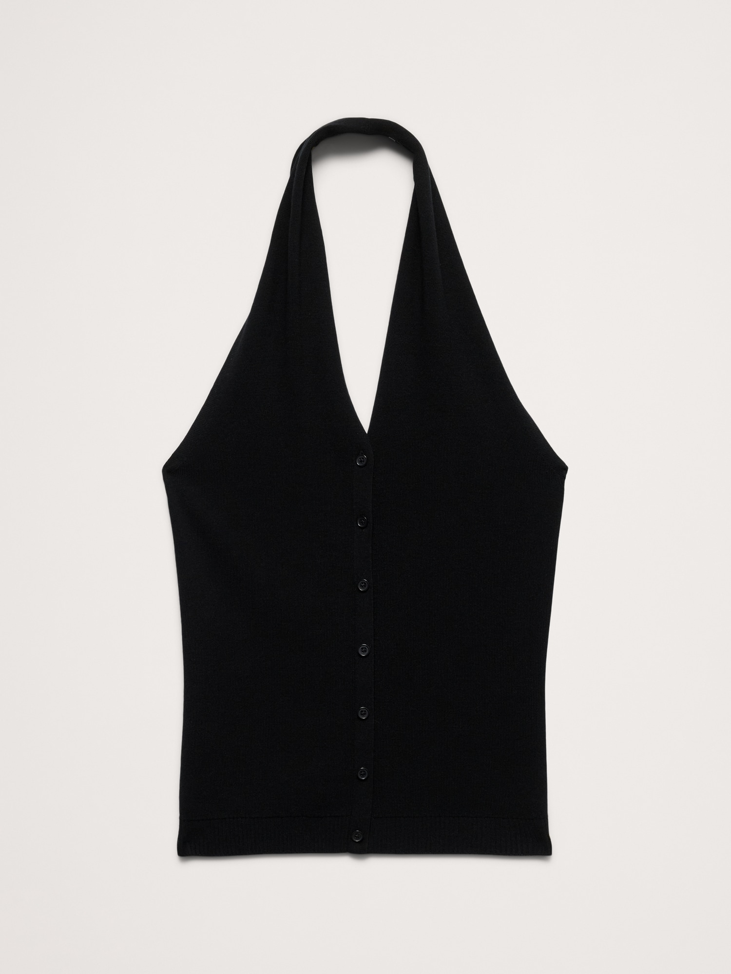 Image number 4 showing, Sculpted Button-Front Halter Top