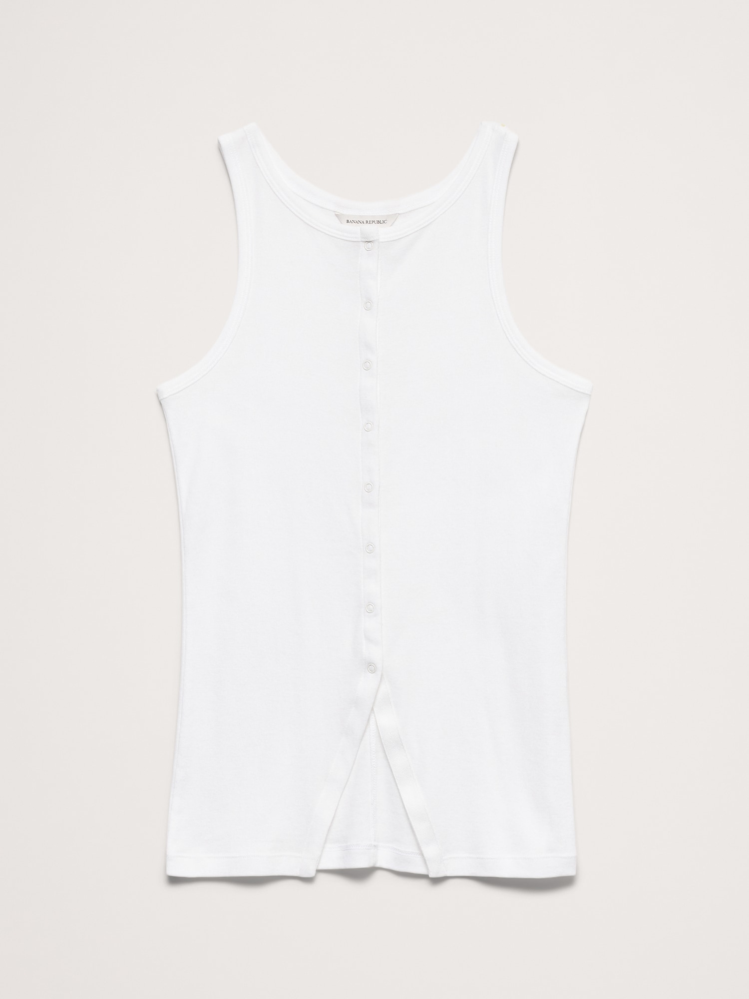 Image number 4 showing, Airy Cotton Snap-Front Tank