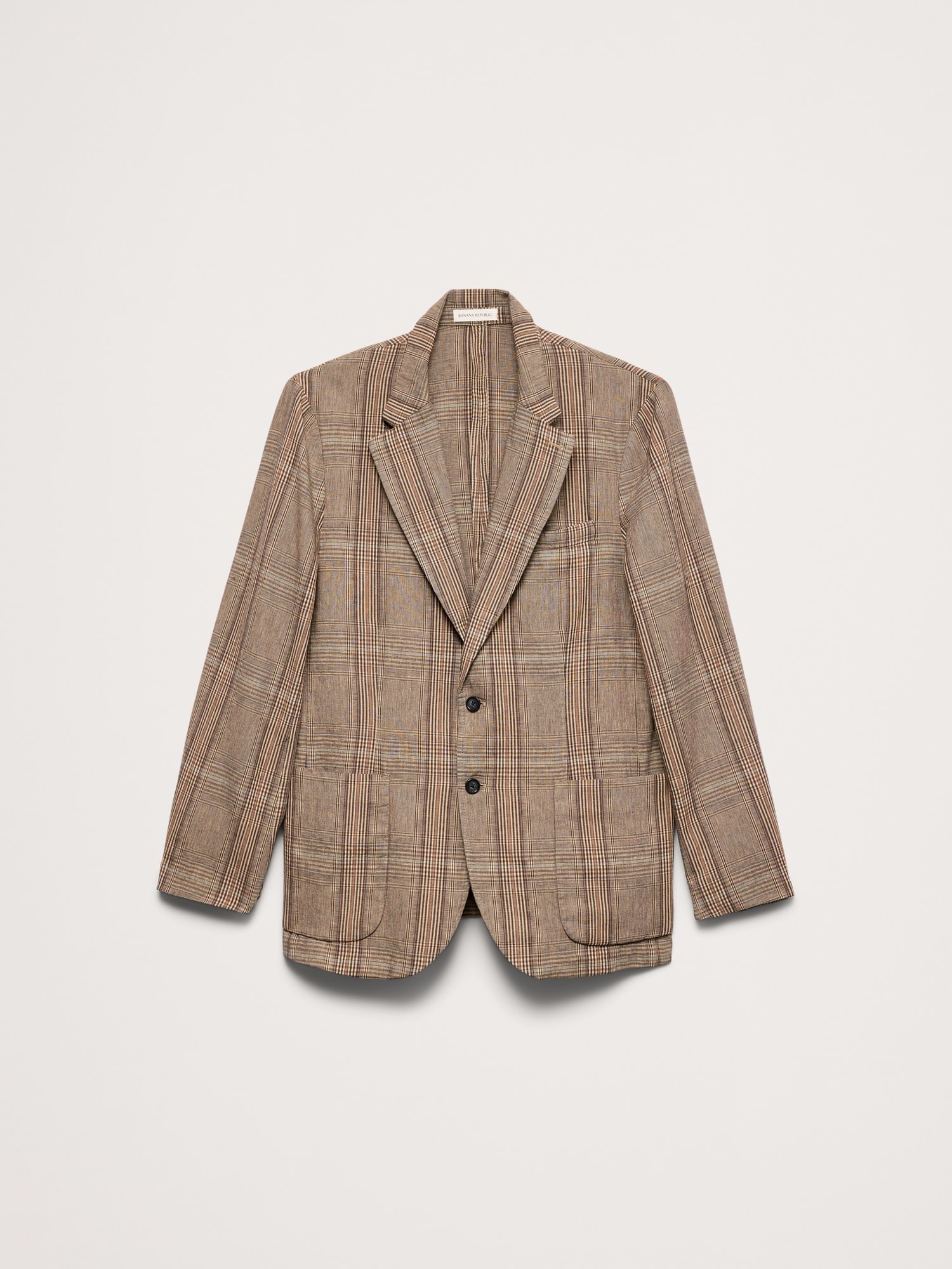Image number 5 showing, Italian Plaid Cotton-Linen Blazer