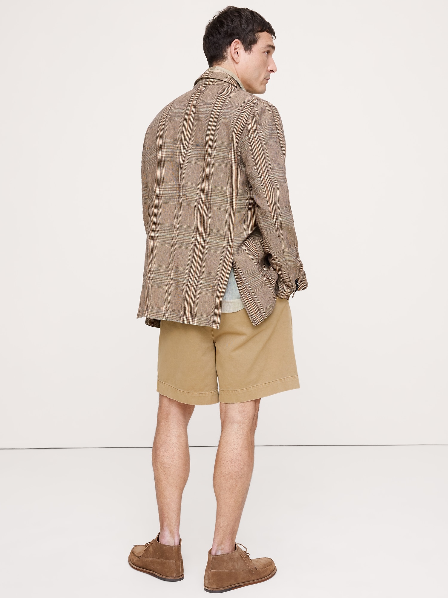Image number 3 showing, Italian Plaid Cotton-Linen Blazer