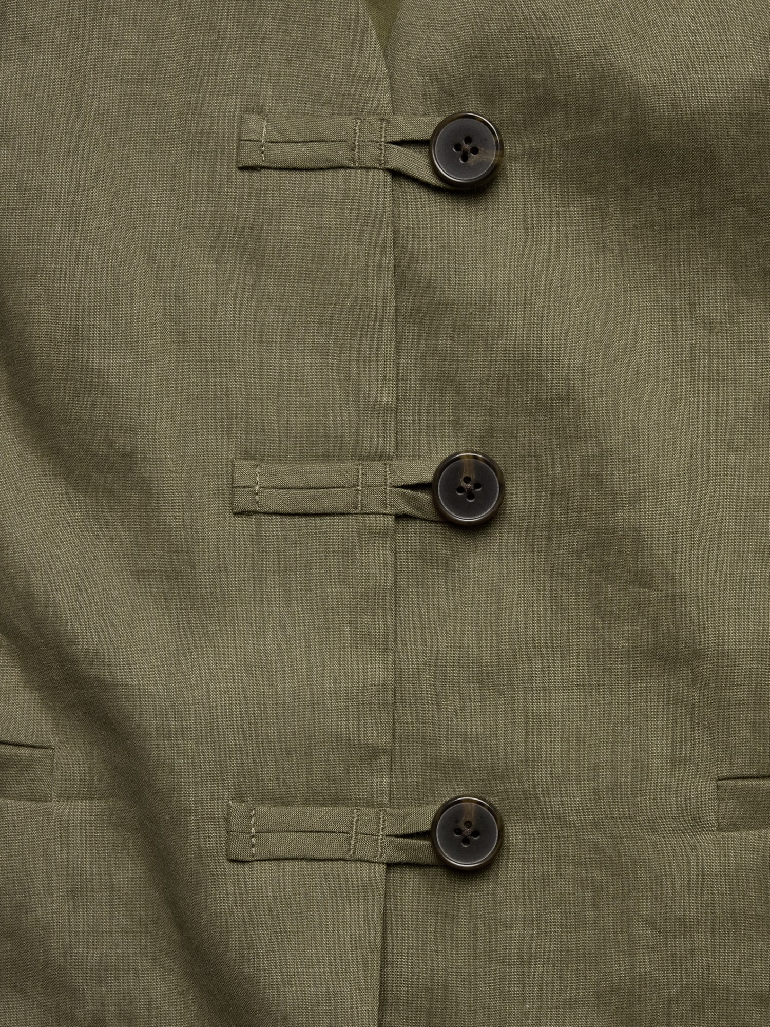 L'image numéro 6 présente Gilet long en lin et viscose extensible