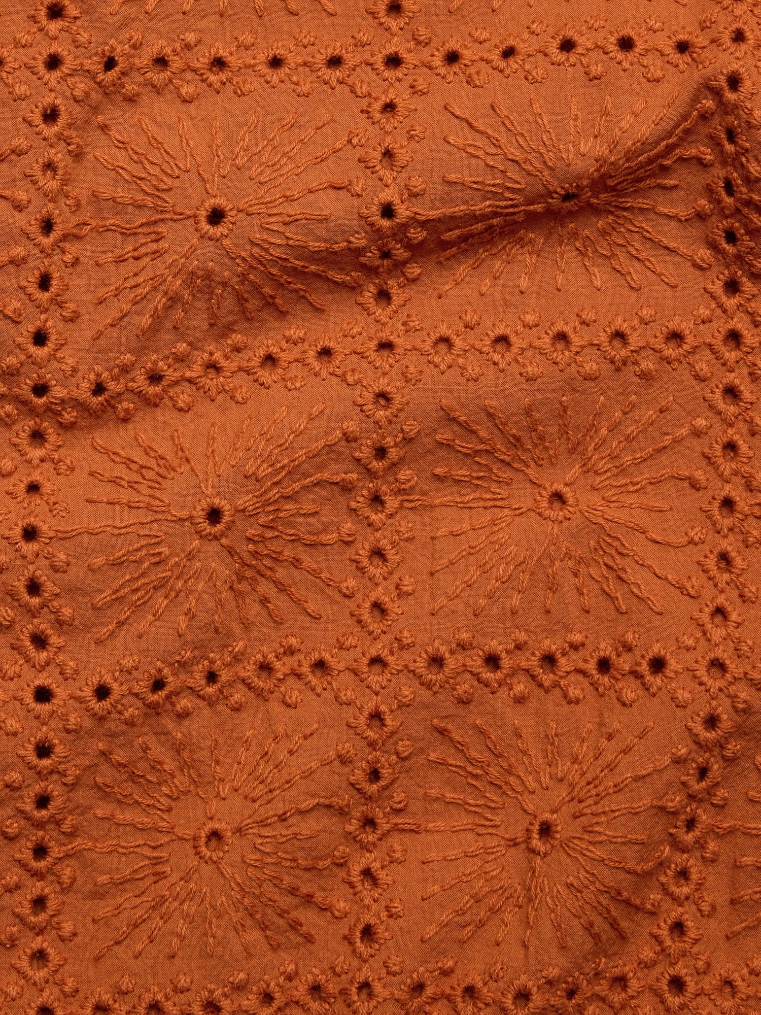Image number 6 showing, Relaxed-Fit Embroidered Cotton Eyelet Resort Shirt