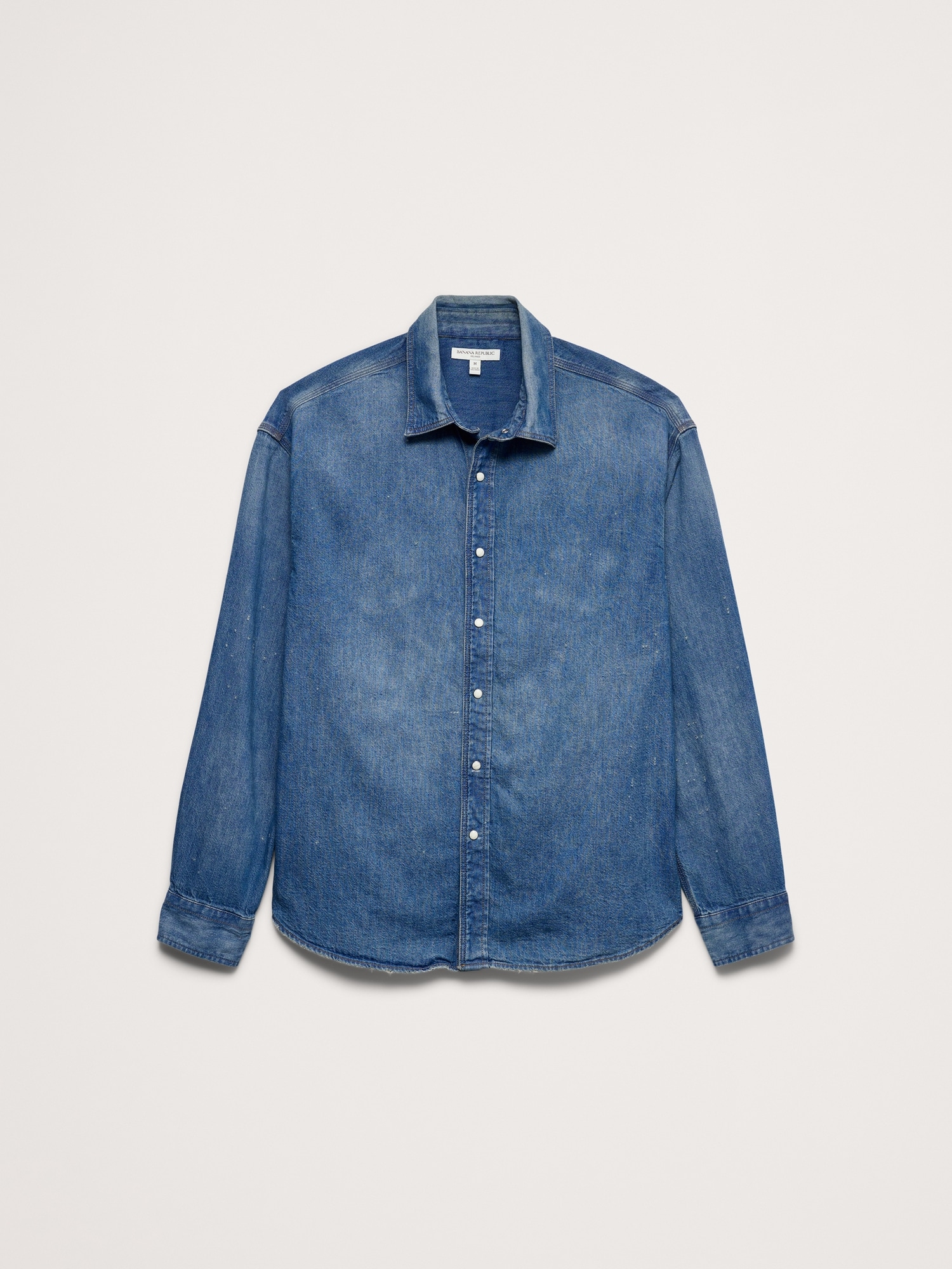 Image number 4 showing, Relaxed-Fit Denim Shirt with Snaps