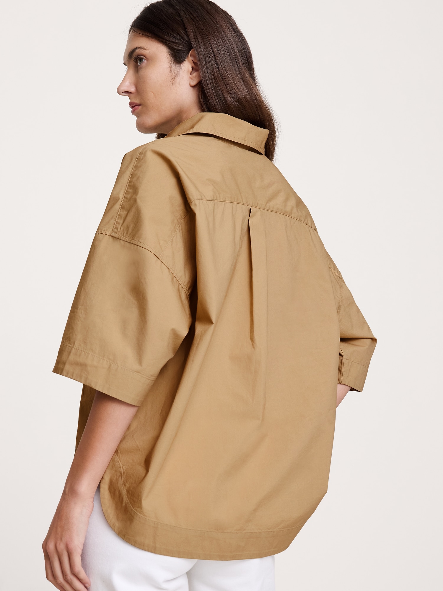 Image number 6 showing, Cotton Poplin Popover Tunic