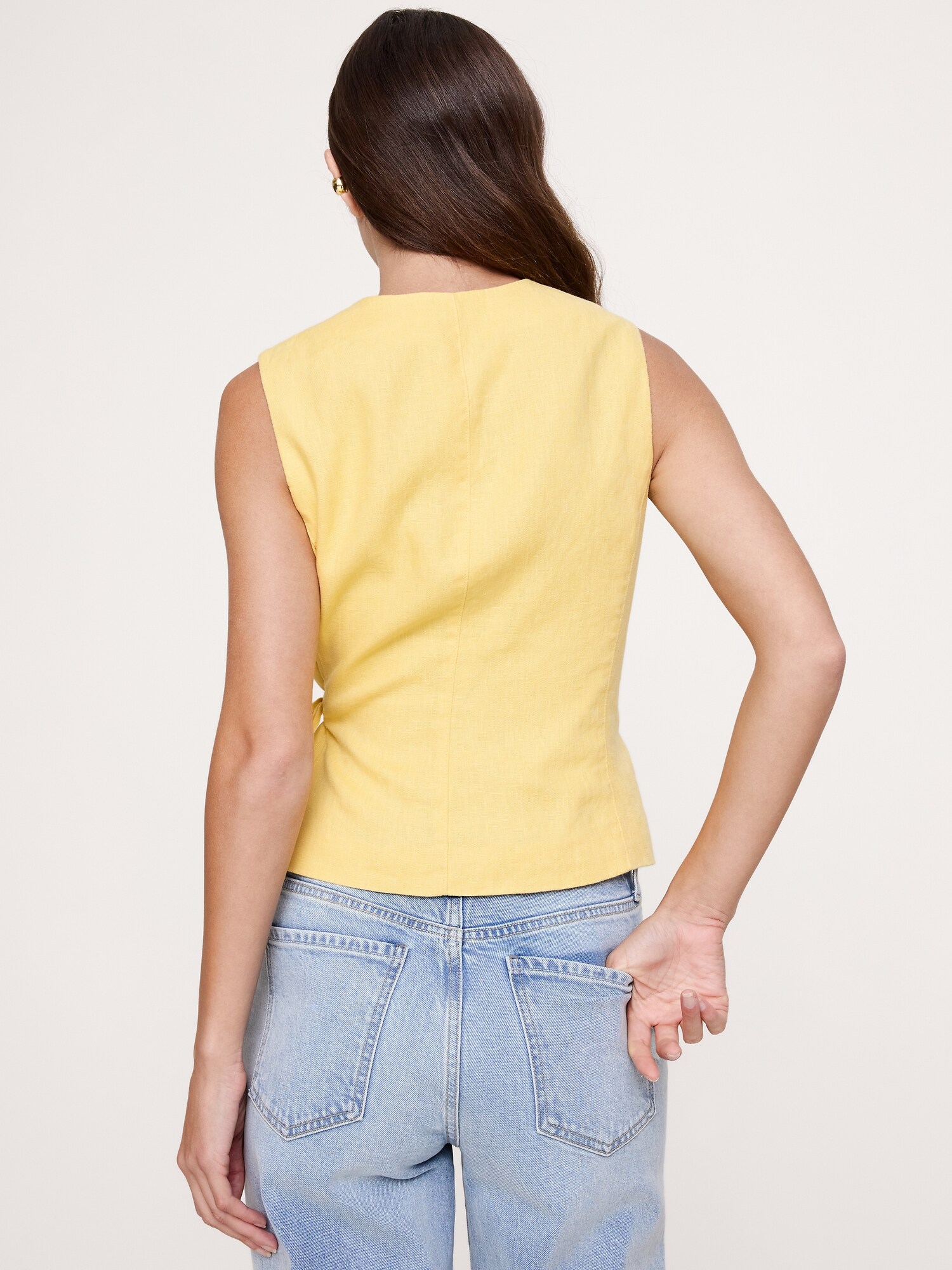 Image number 7 showing, Linen Wrap Vest