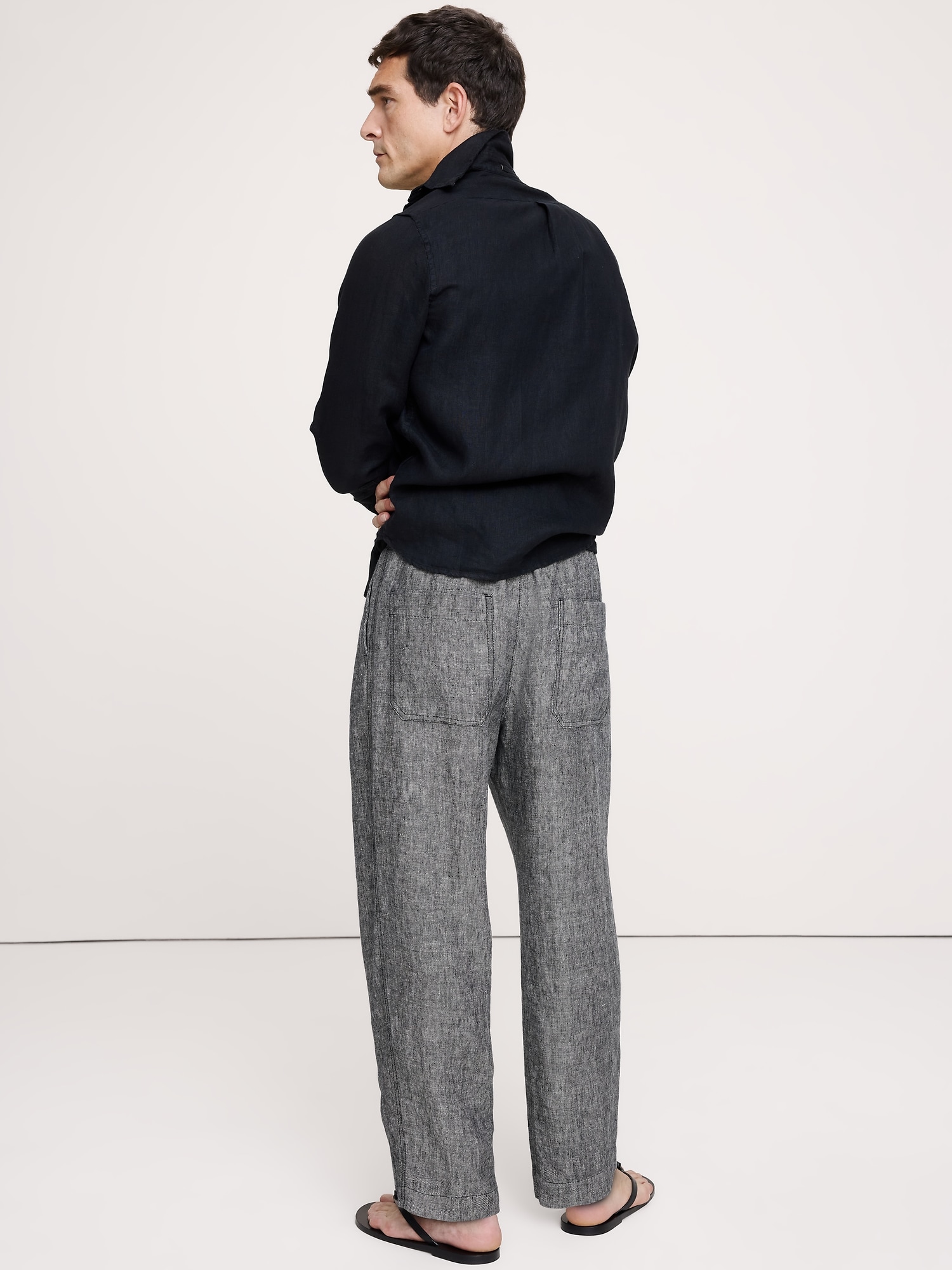 Image number 7 showing, Loose Linen Pull-on Beach Pant