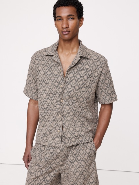 CHEMISE DE VACANCES EN JACQUARD