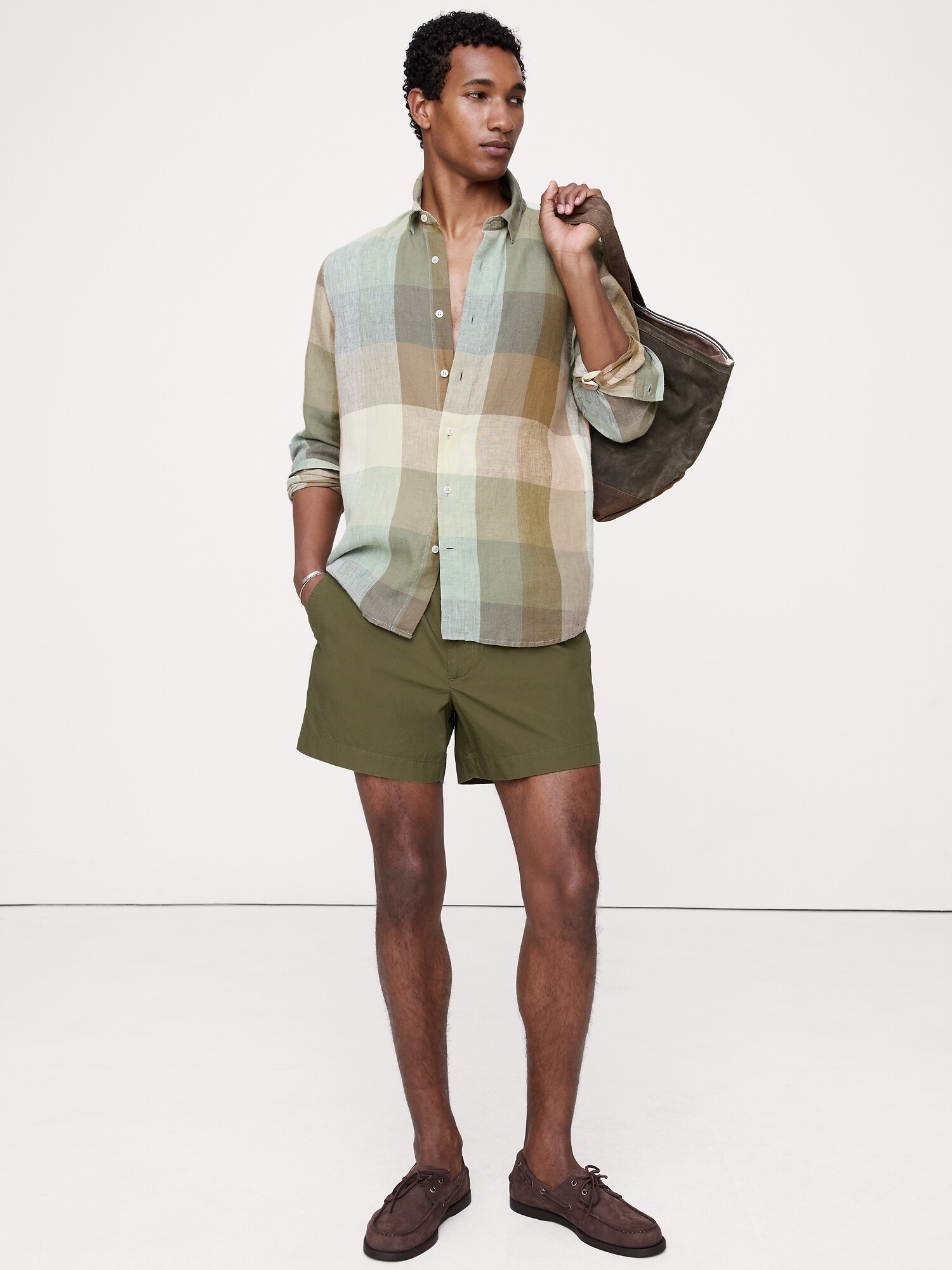 Image number 1 showing, 5" Lightweight Cotton Pull-On Short