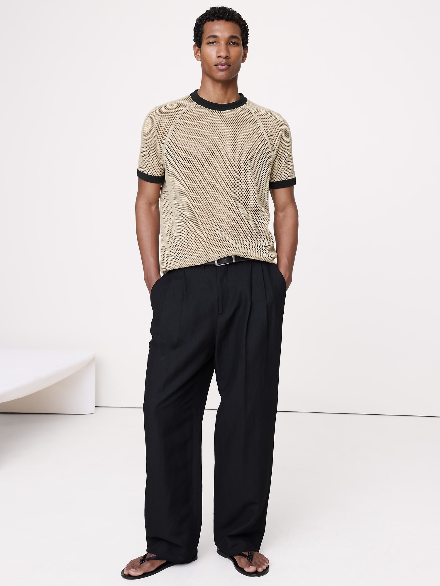 Image number 1 showing, Cotton Mesh T-Shirt