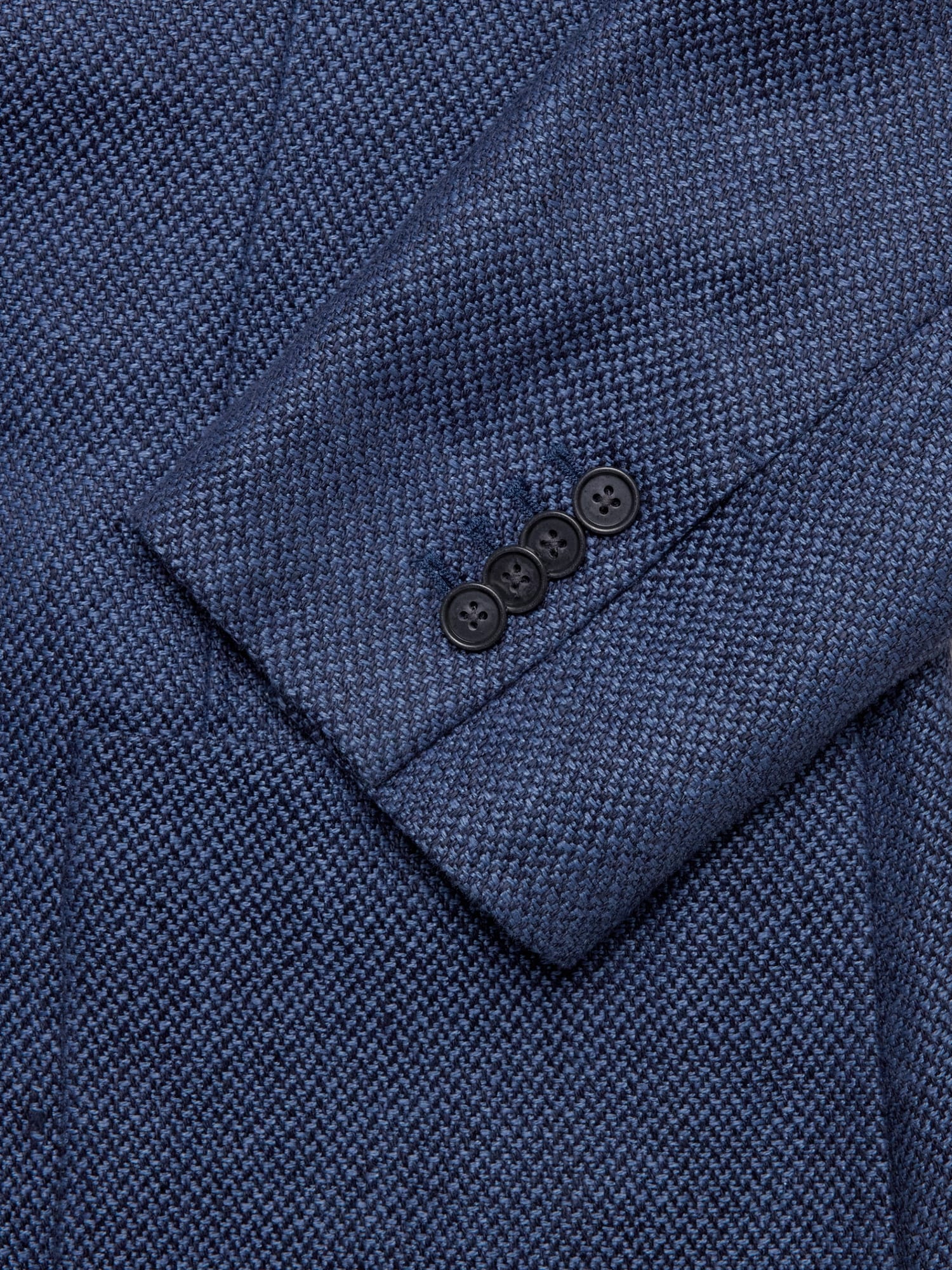 Image number 7 showing, Blue Herringbone Linen Sport Coat