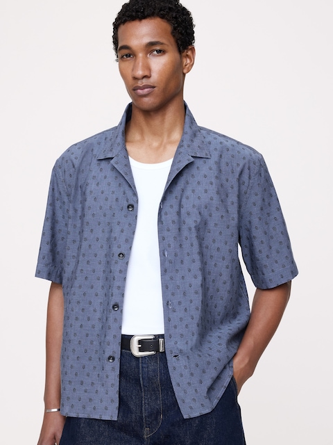 CHEMISE DE VACNCES DÉCONTRACTÉE EN COTON D'ÉTÉ LÉGER