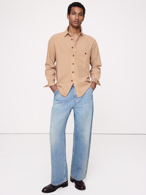 CHEMISE DÉCONTRACTÉE EN COTON D'ÉTÉ LÉGER