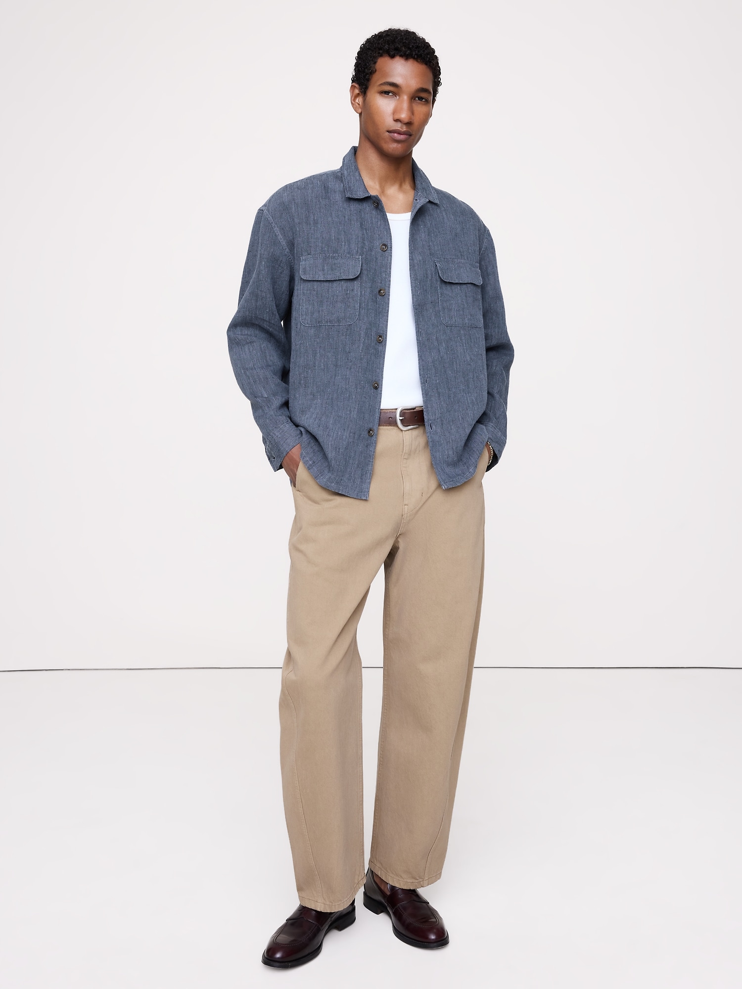Image number 3 showing, Relaxed-Fit Linen Resort Shirt