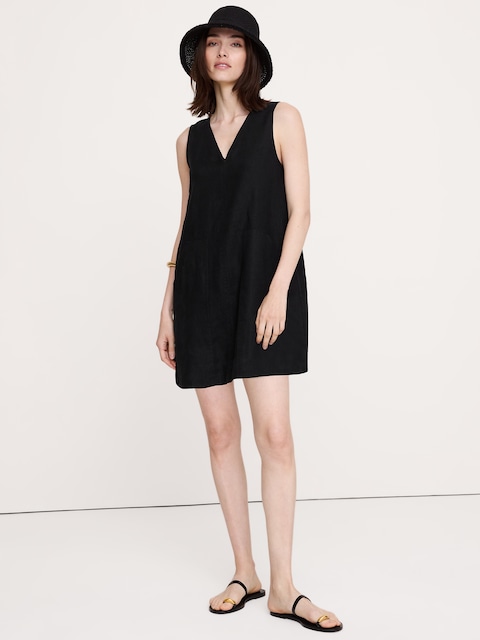 ROBE DROITE EN LIN
