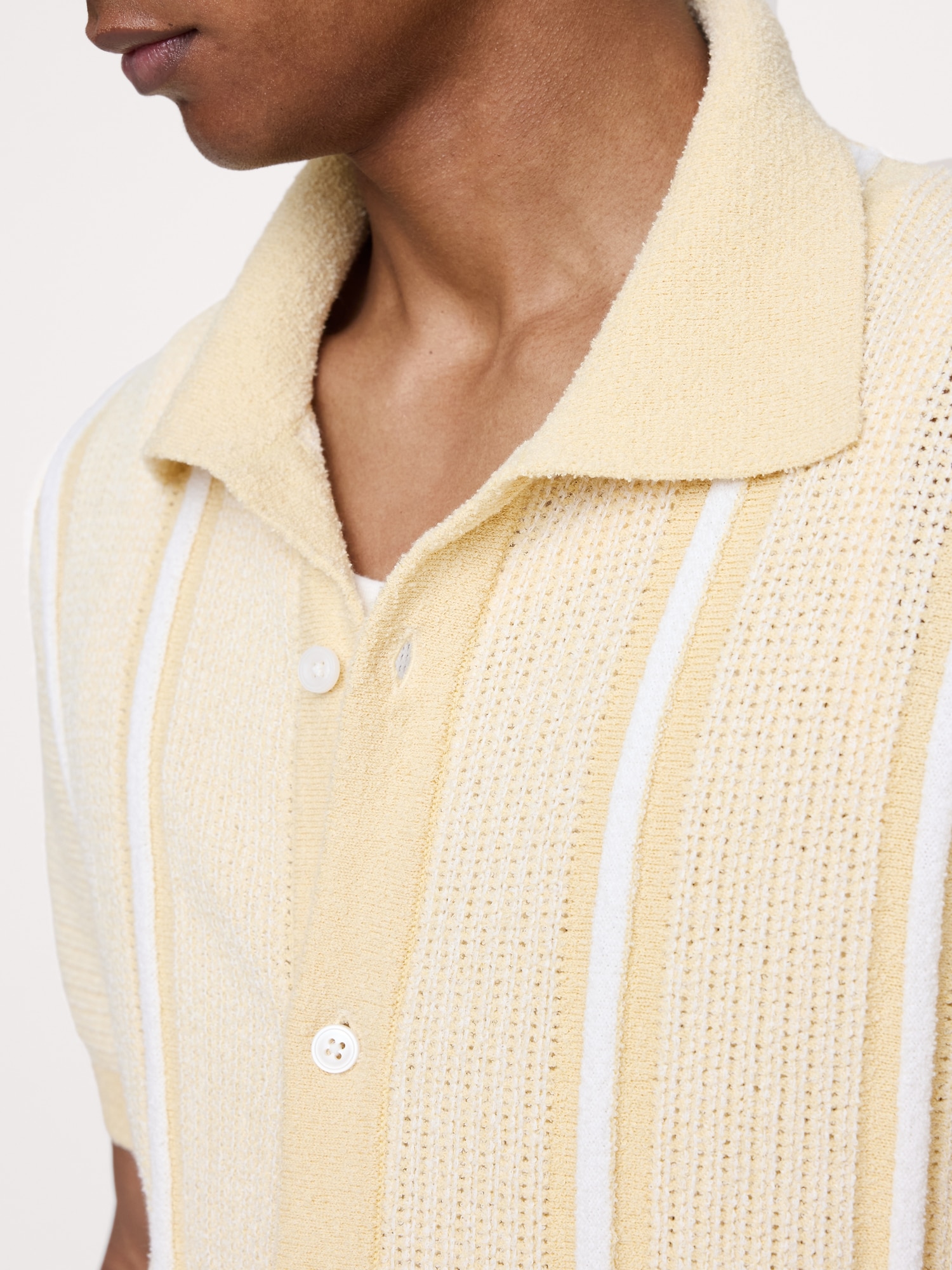 Image number 6 showing, Bouclé Stripe Sweater Polo