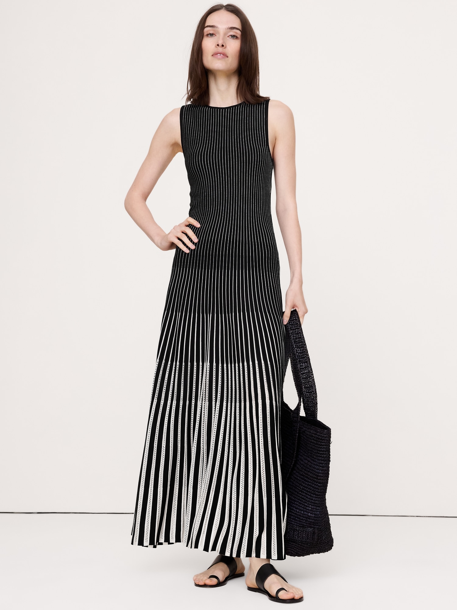 Image number 1 showing, Sculpted Eyelet Maxi Dress