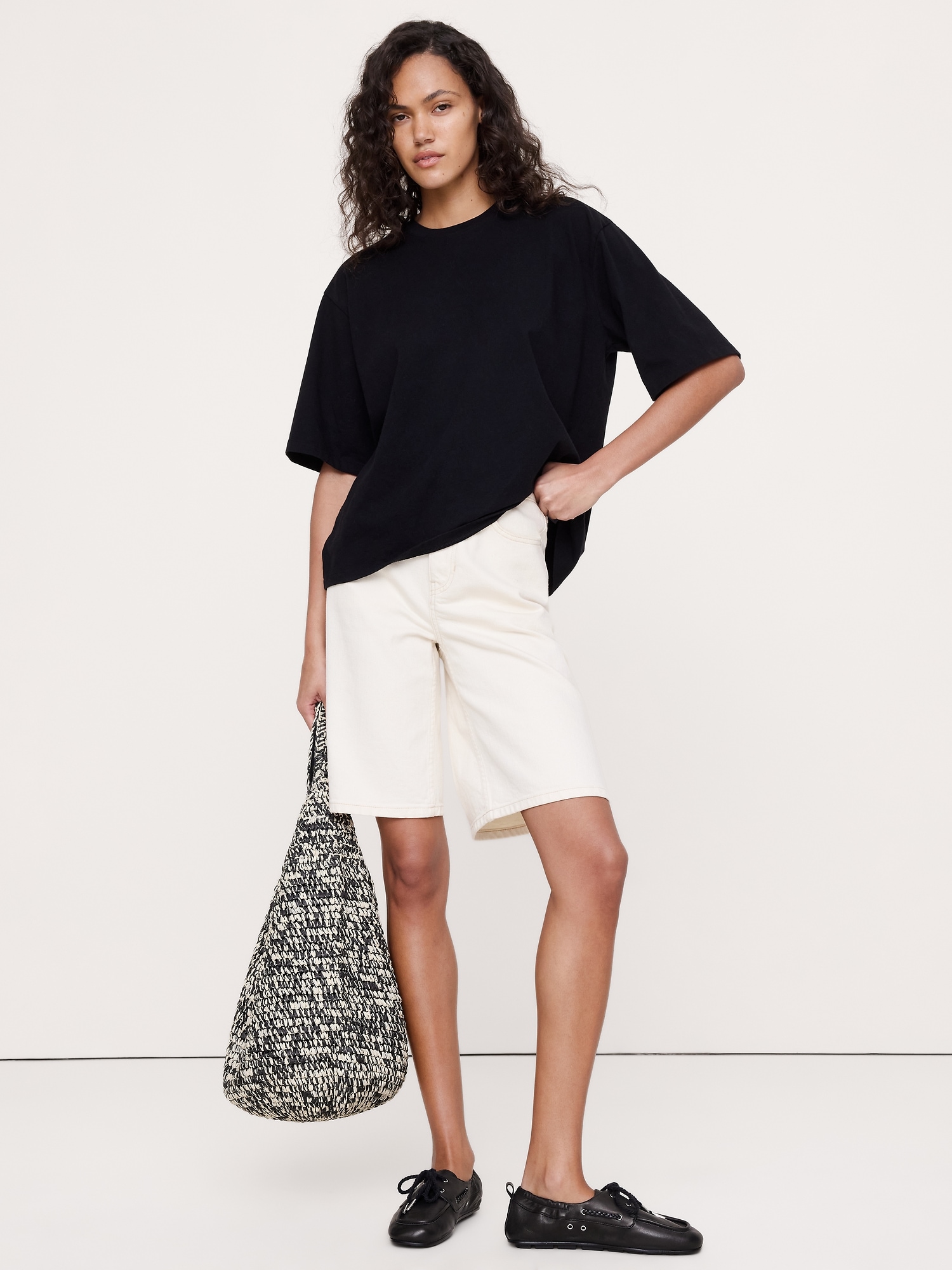 Image number 1 showing, Oversized Vintage Cotton T-Shirt