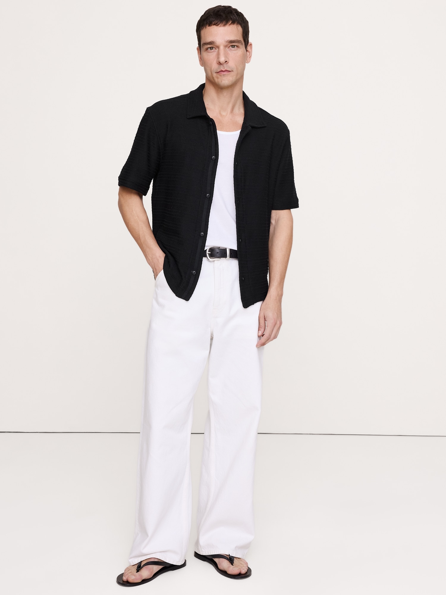 Image number 1 showing, Knit Twill Resort Shirt