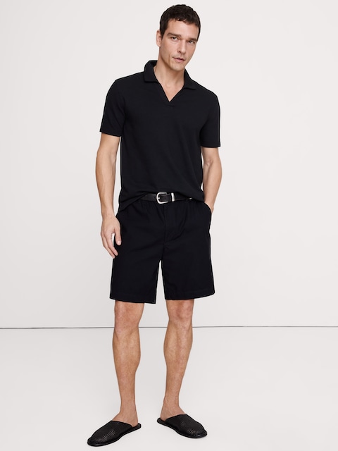HAUT À COL POLO TRICOTEUSE À MAILLES