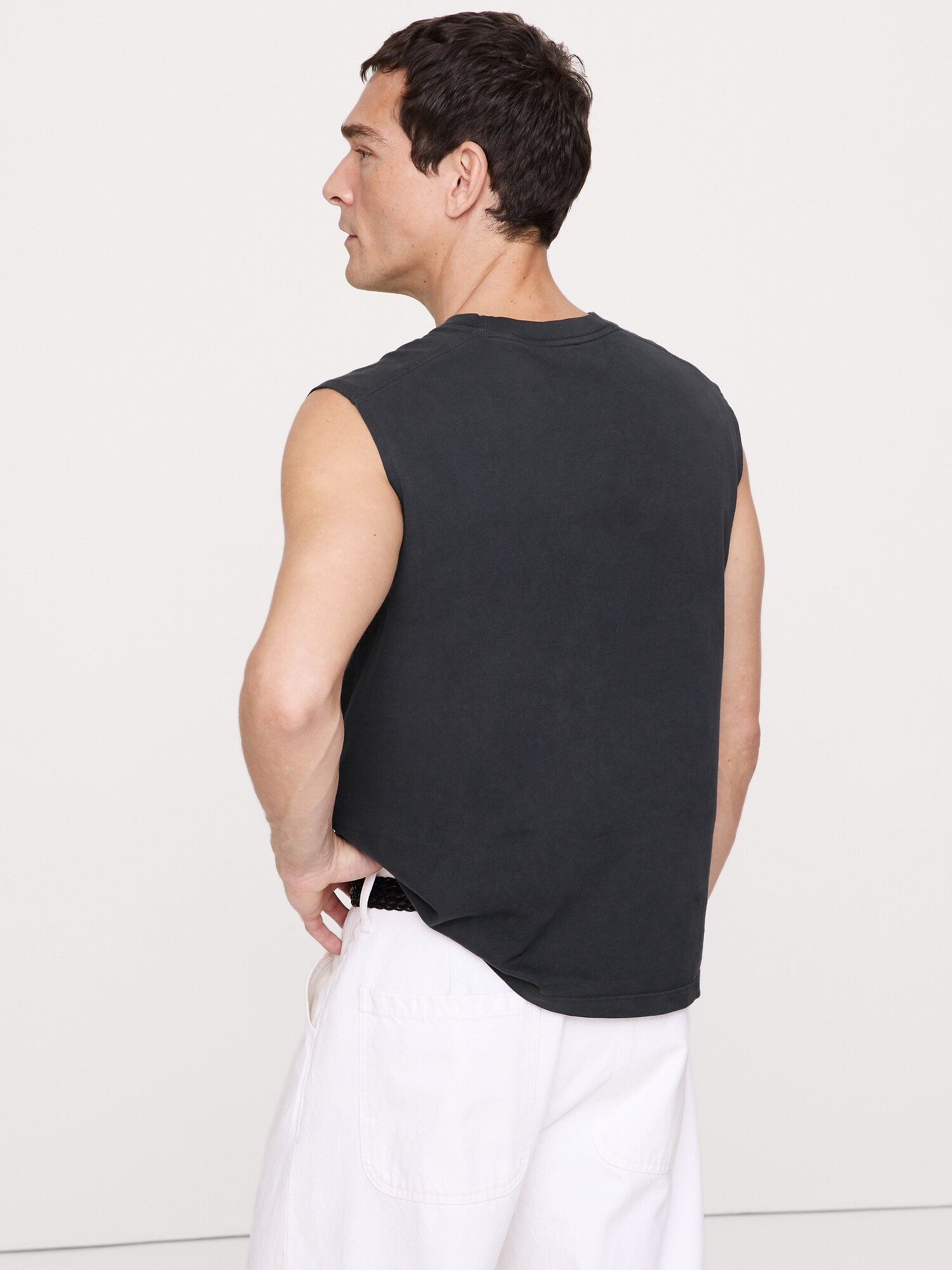 Image number 2 showing, Sueded Cotton Tank