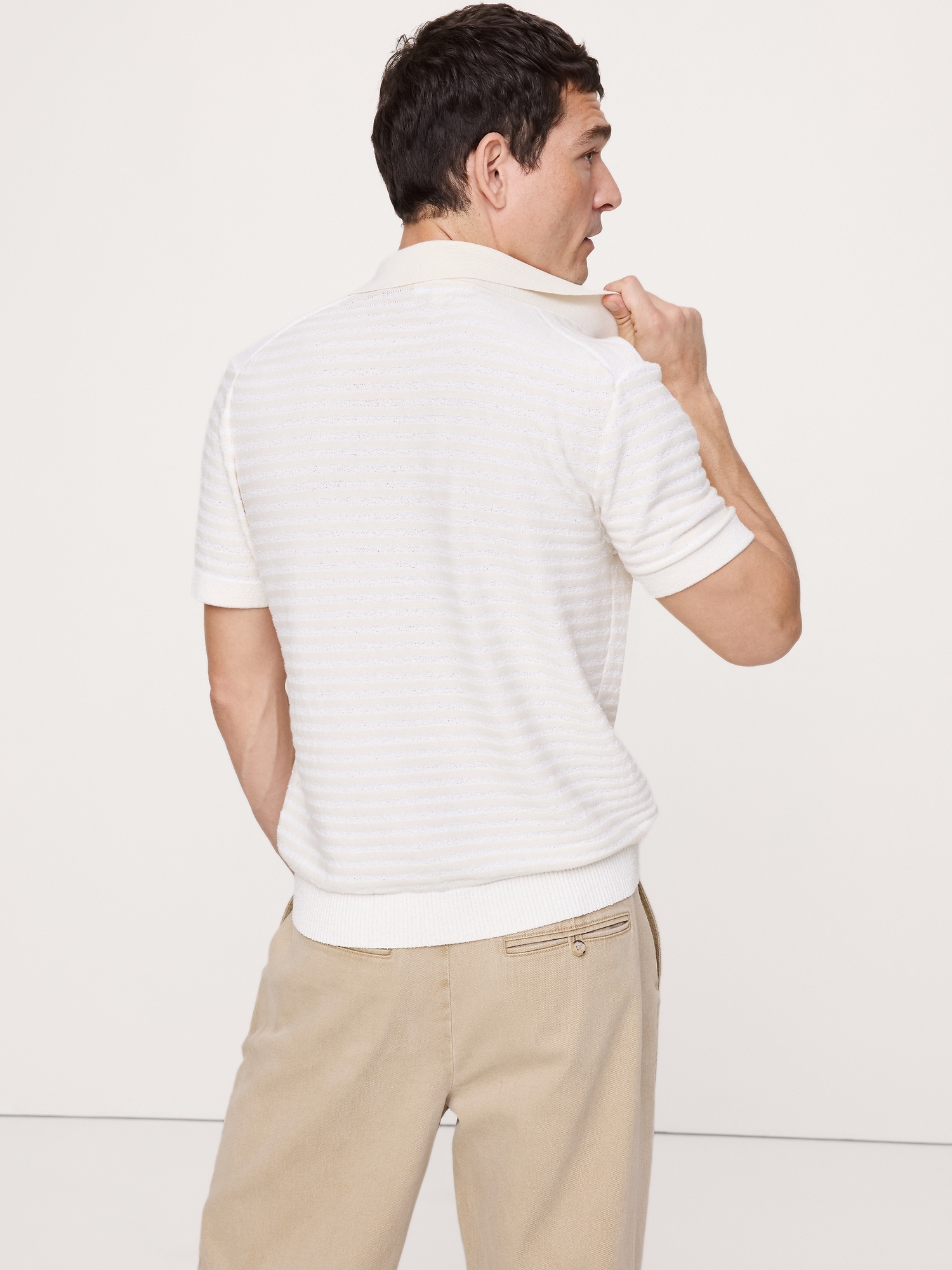 Image number 3 showing, Texture Stripe Sweater Polo