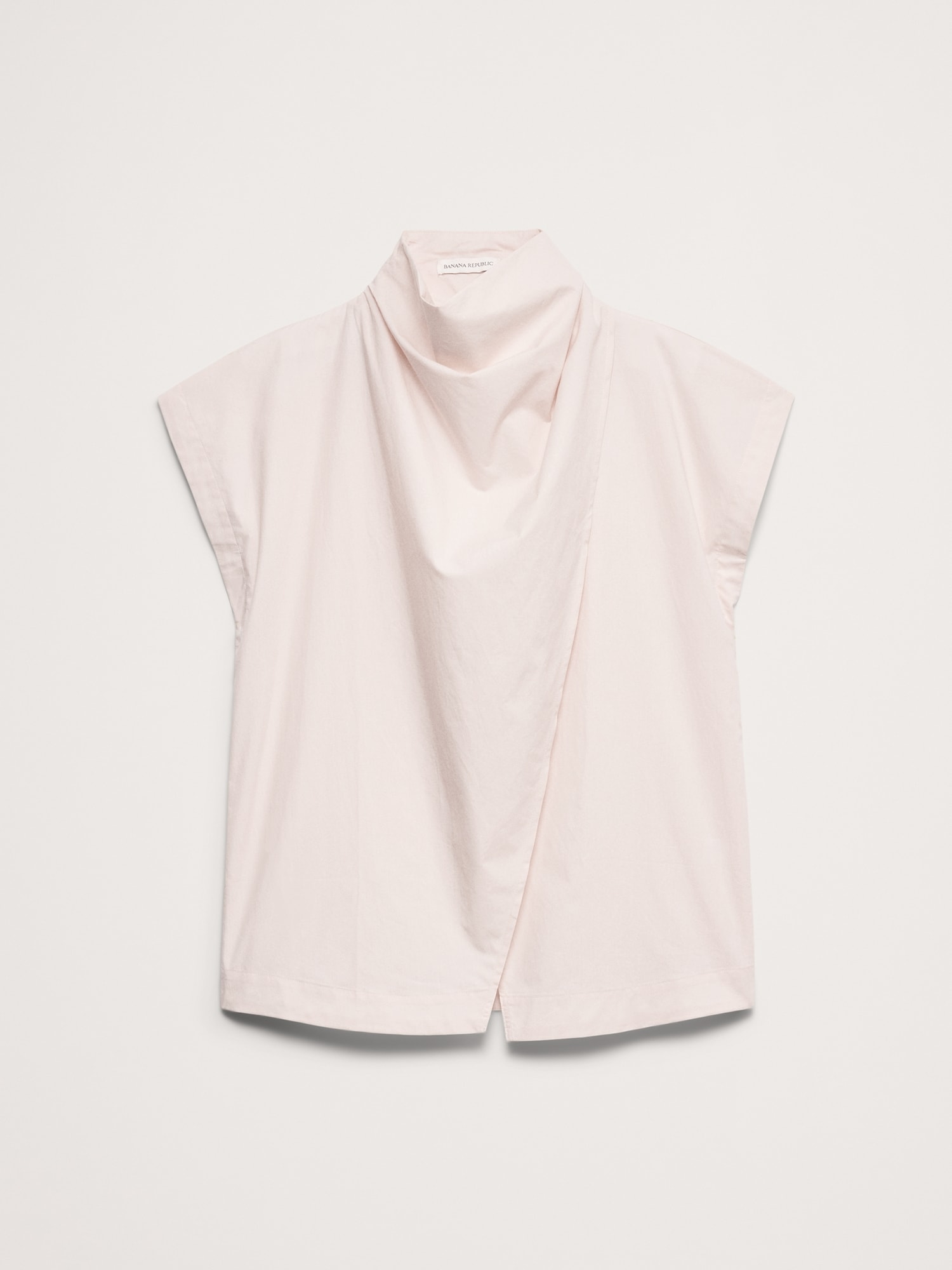 L'image numéro 4 présente Tunique à col cagoule en popeline de coton