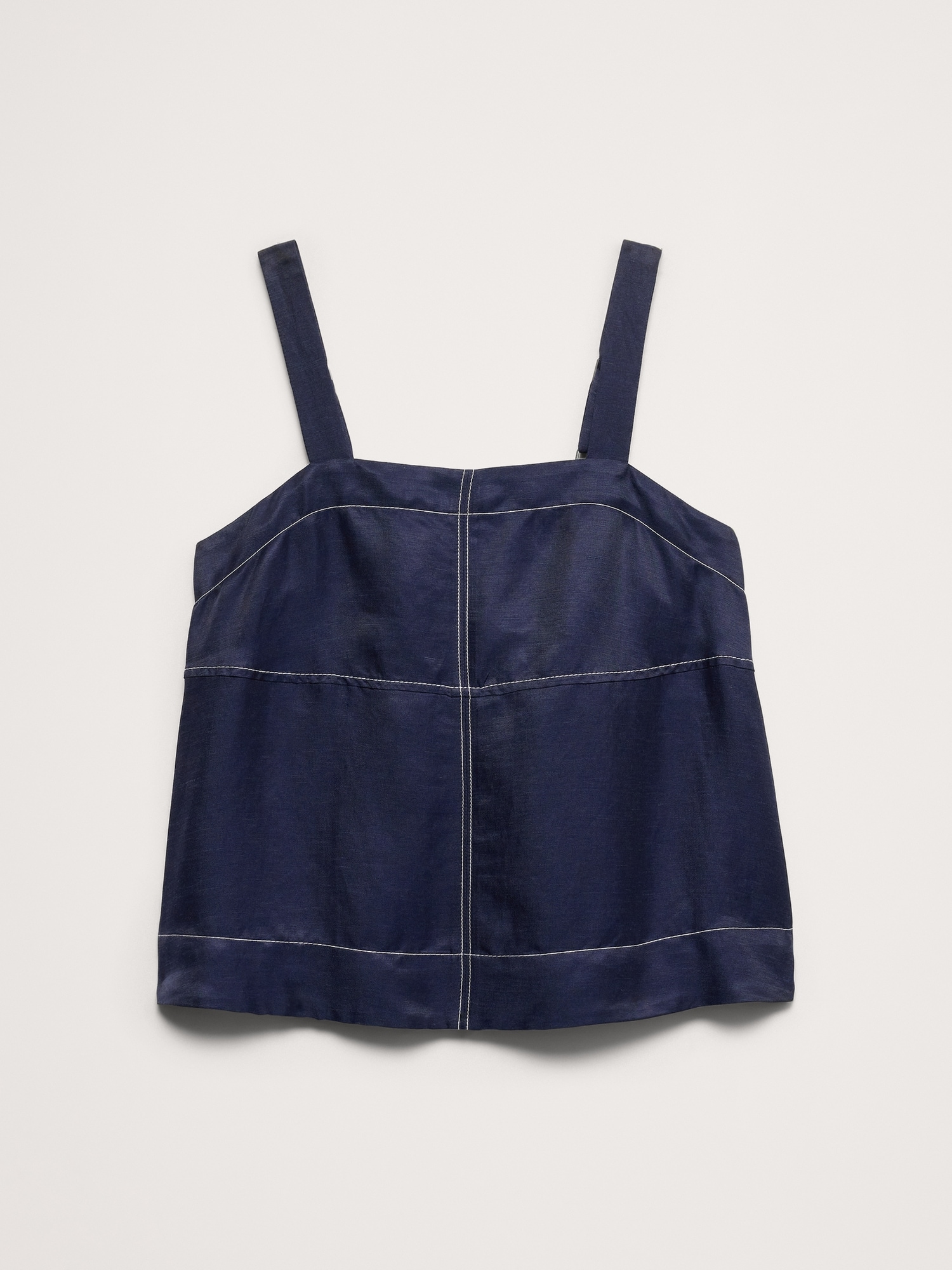 Image number 4 showing, Viscose-Linen Tank