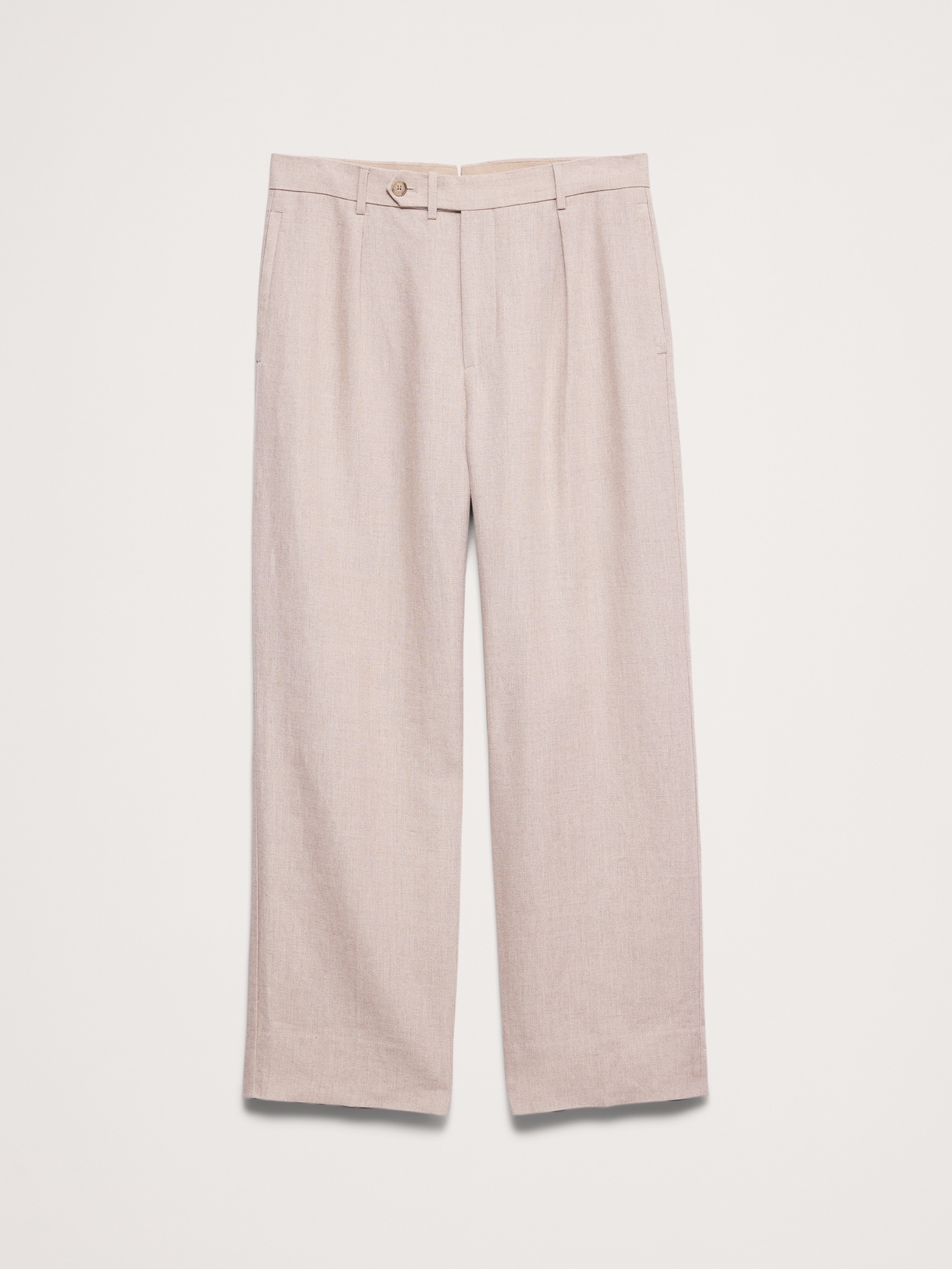 Image number 4 showing, Loose Pleated Linen Dress Pant