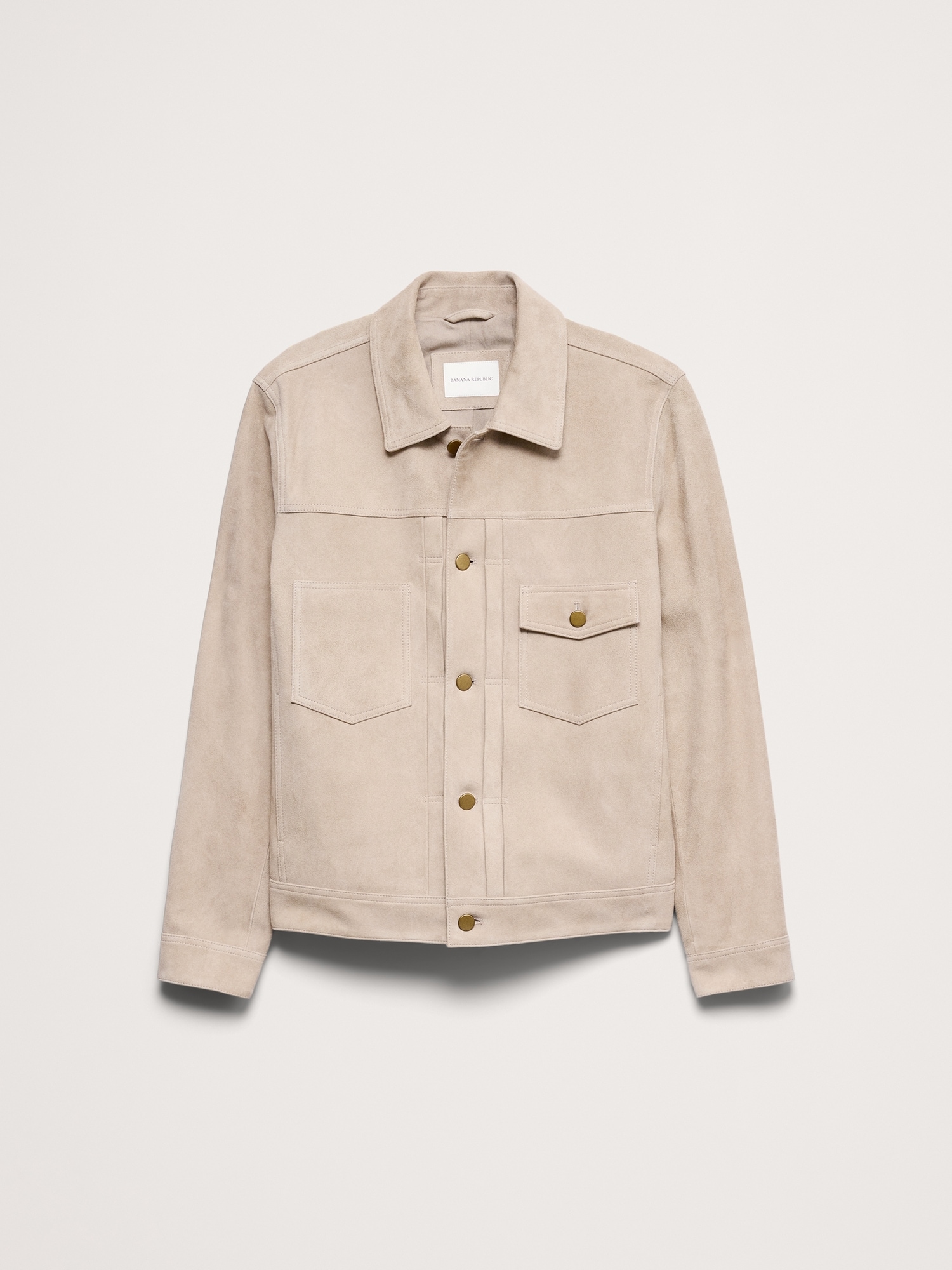 Image number 5 showing, Suede Trucker Jacket