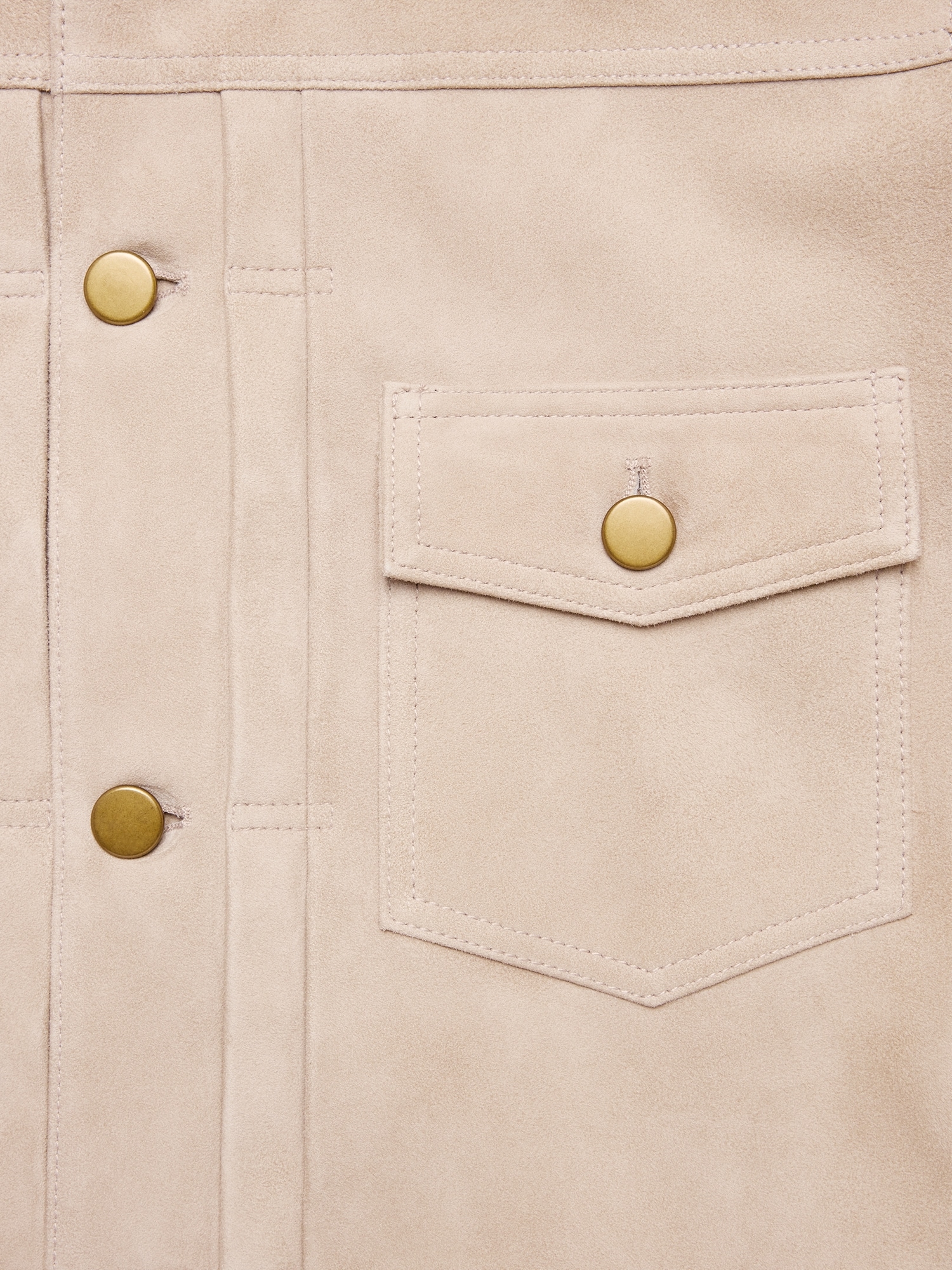 Image number 6 showing, Suede Trucker Jacket