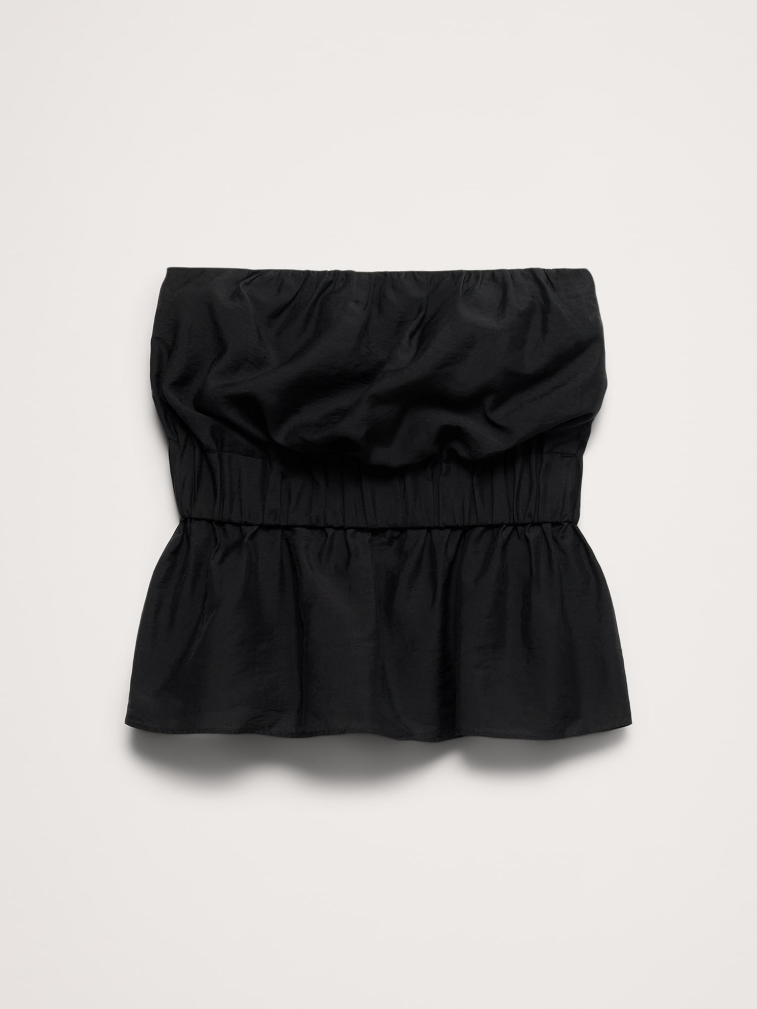 Image number 8 showing, Strapless TENCEL™-Nylon Peplum Top