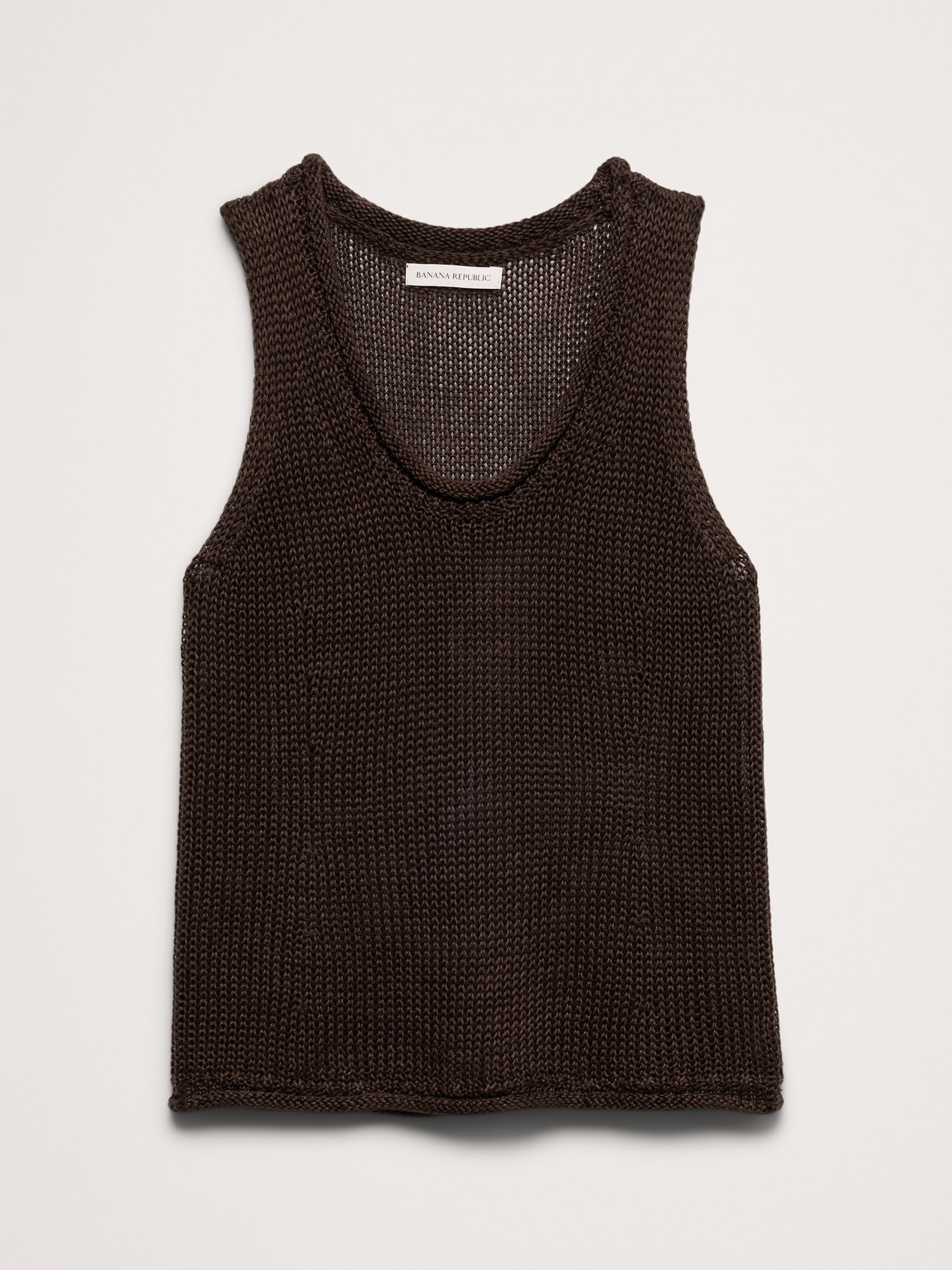 L'image numéro 5 présente Camisole en tricot de lin classique