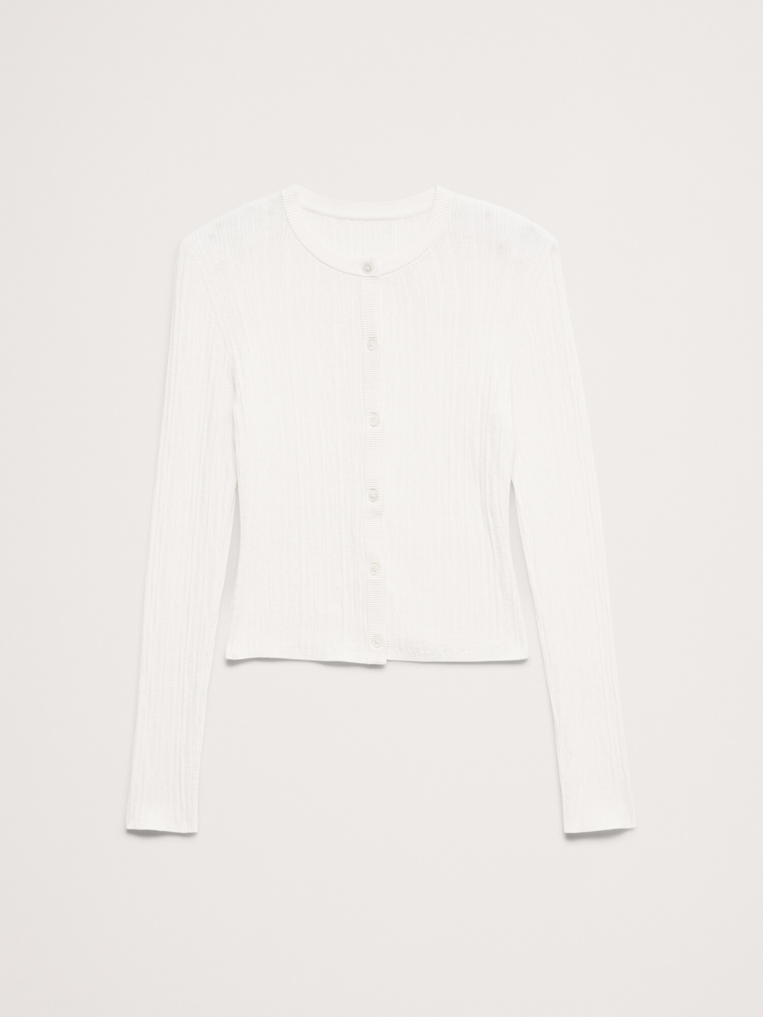 L'image numéro 5 présente Cardigan court en tricot froissé