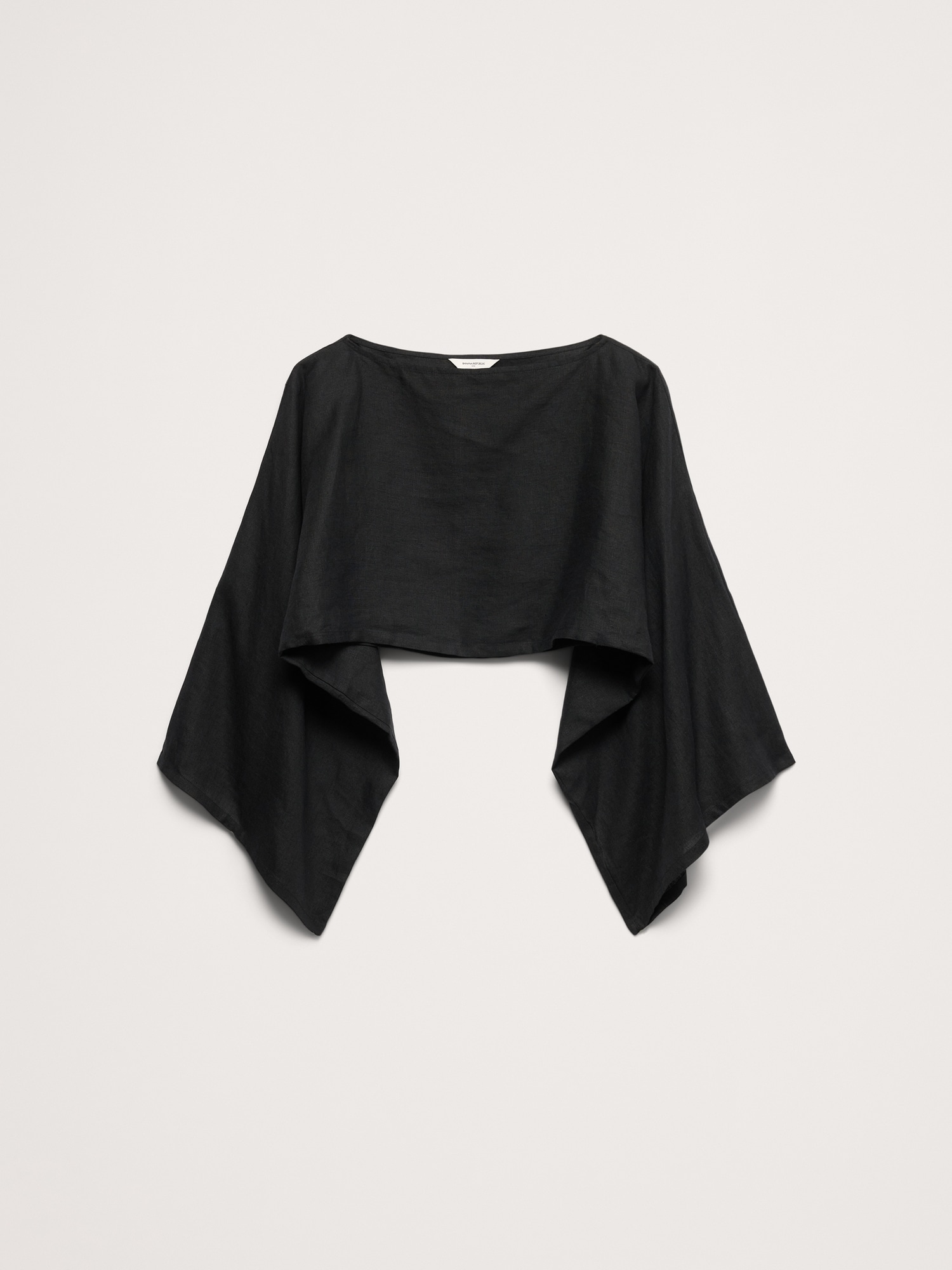 Image number 5 showing, Linen Cropped Boatneck Top