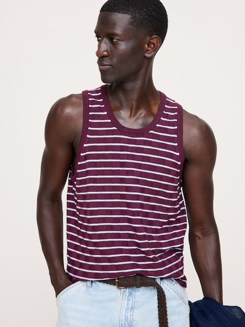 CAMISOLE EN COTON À RAYURES