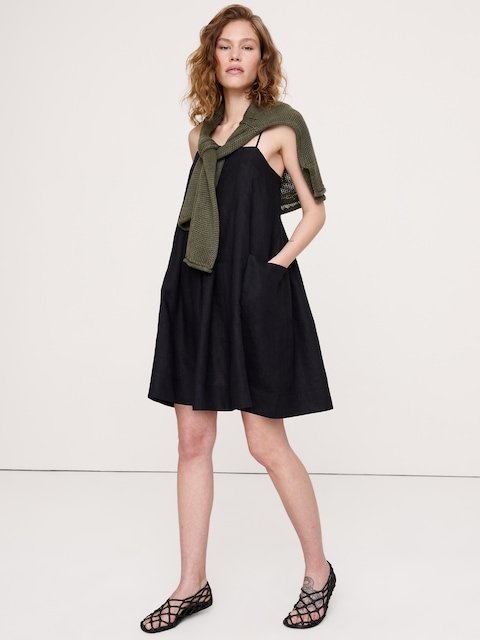 ROBE COURTE EN LIN