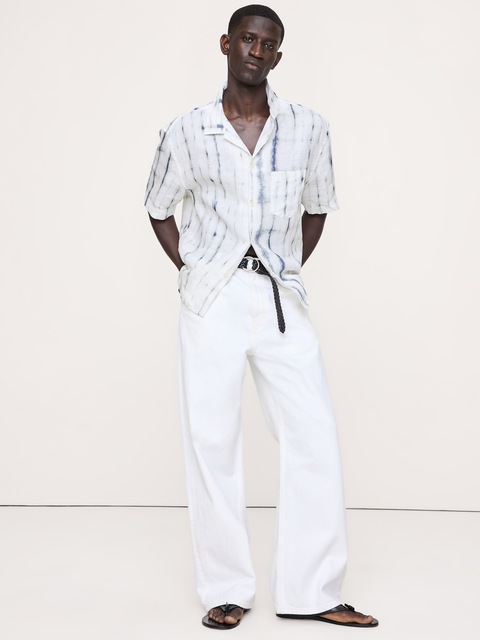 CHEMISE DE VACANCES COUPE STANDARD EN LIN