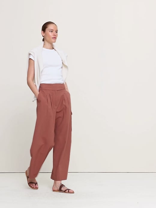 Heritage Explorer High-Rise Wide-Leg Pant | Banana Republic