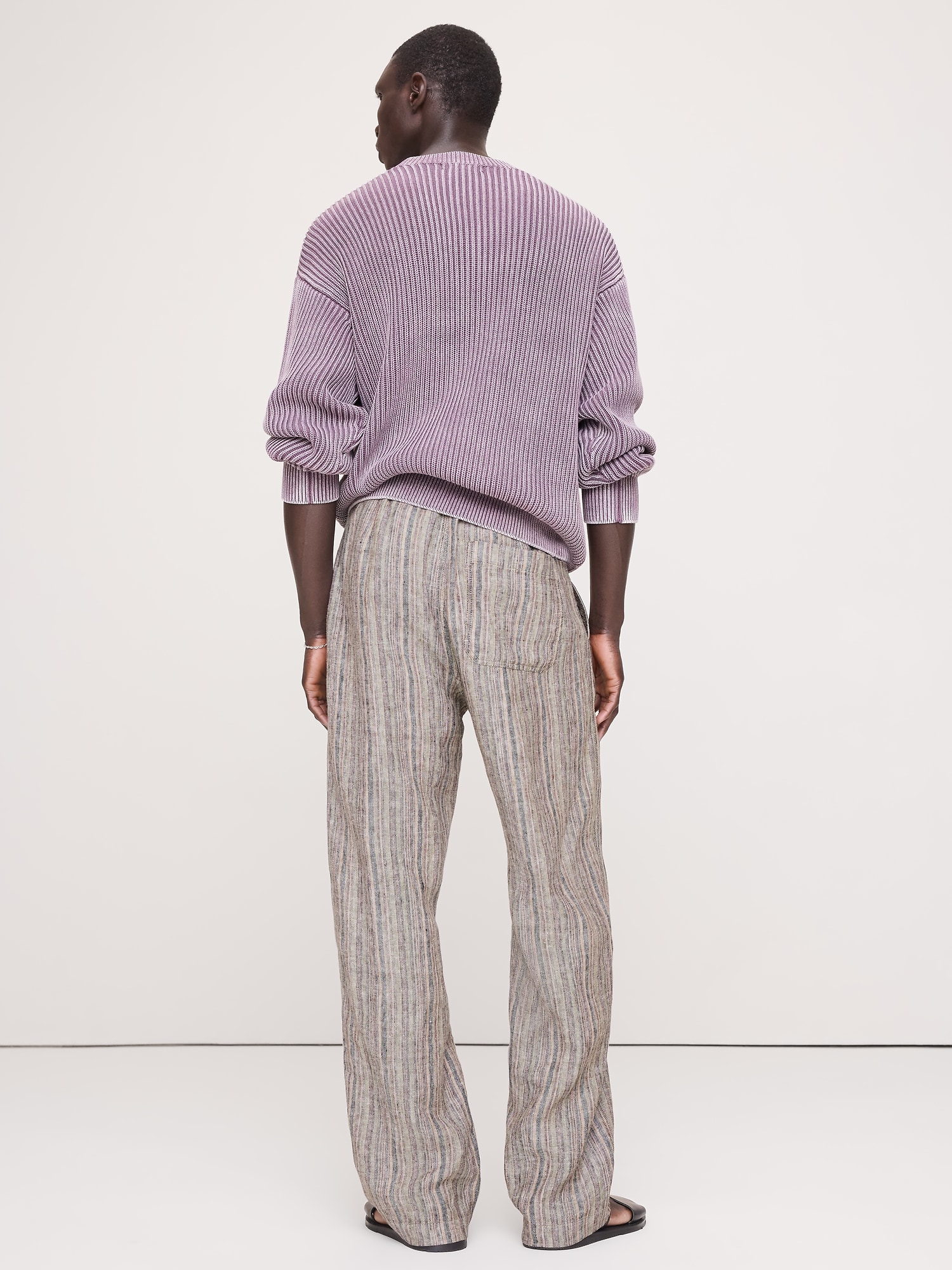 Image number 3 showing, Relaxed Striped Linen Beach Pant