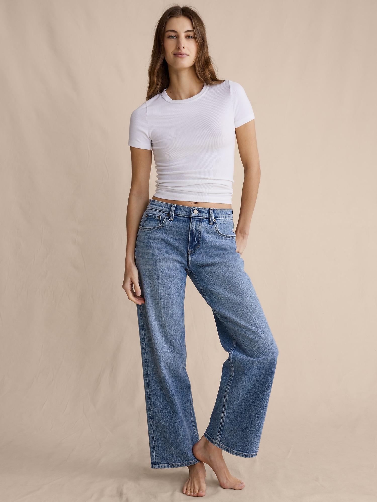 Image number 5 showing, Mid-Rise 90s Loose Crop Jean