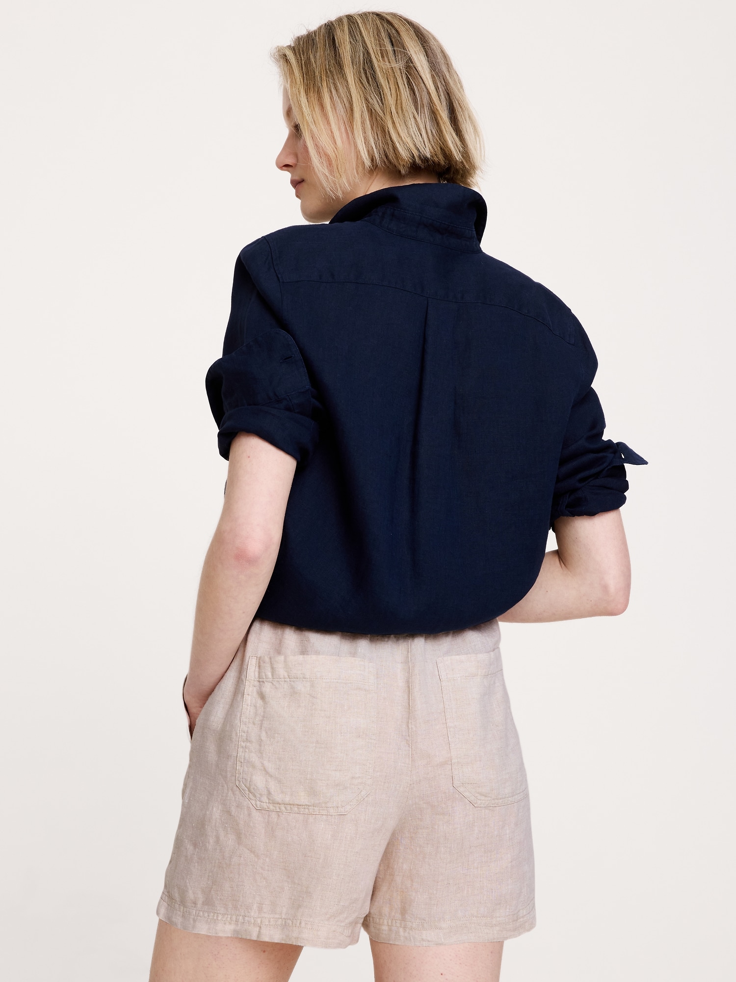 L'image numéro 3 présente Short de 10 cm en lin Escapade